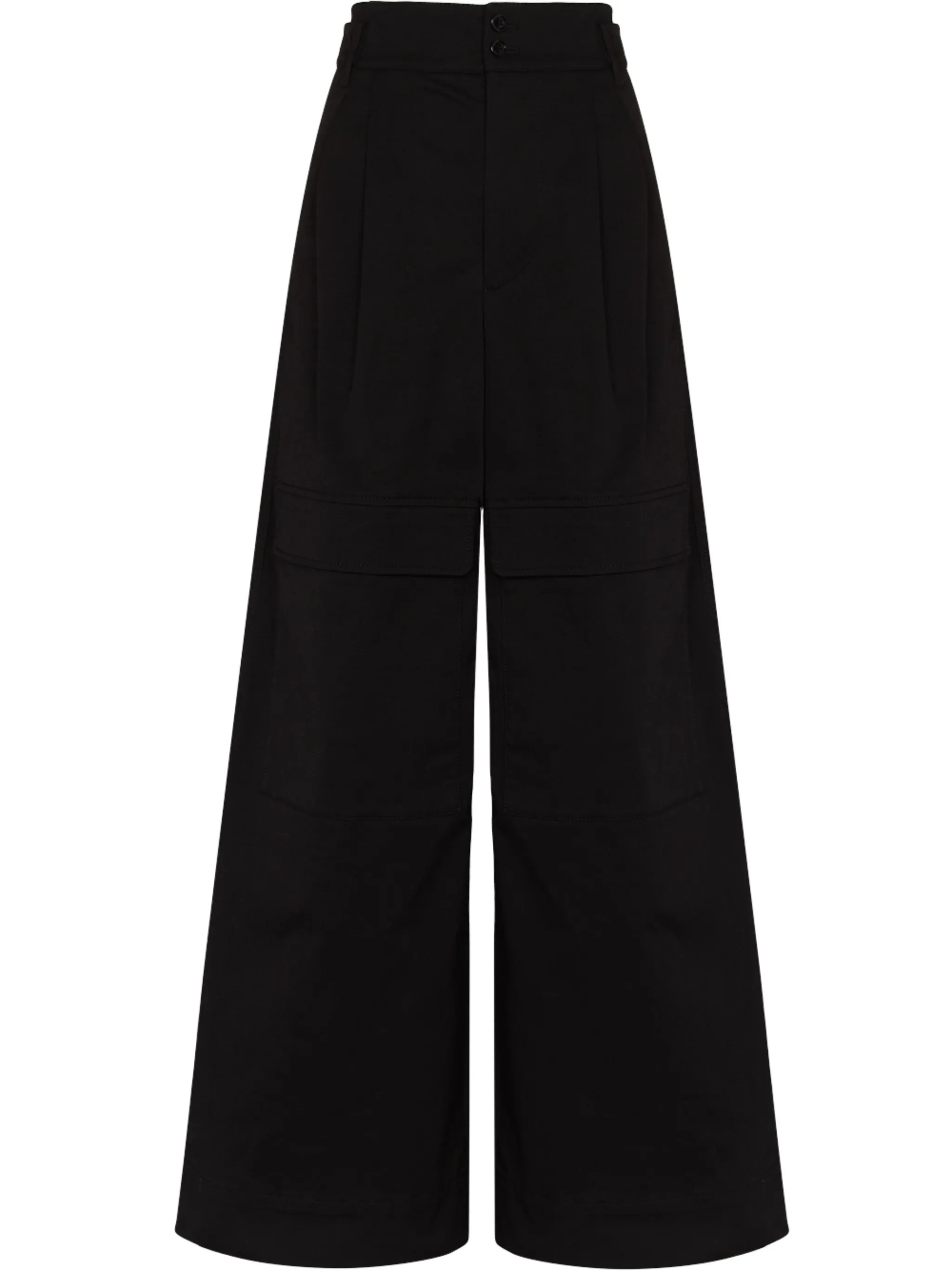 wide-leg casual trousers
