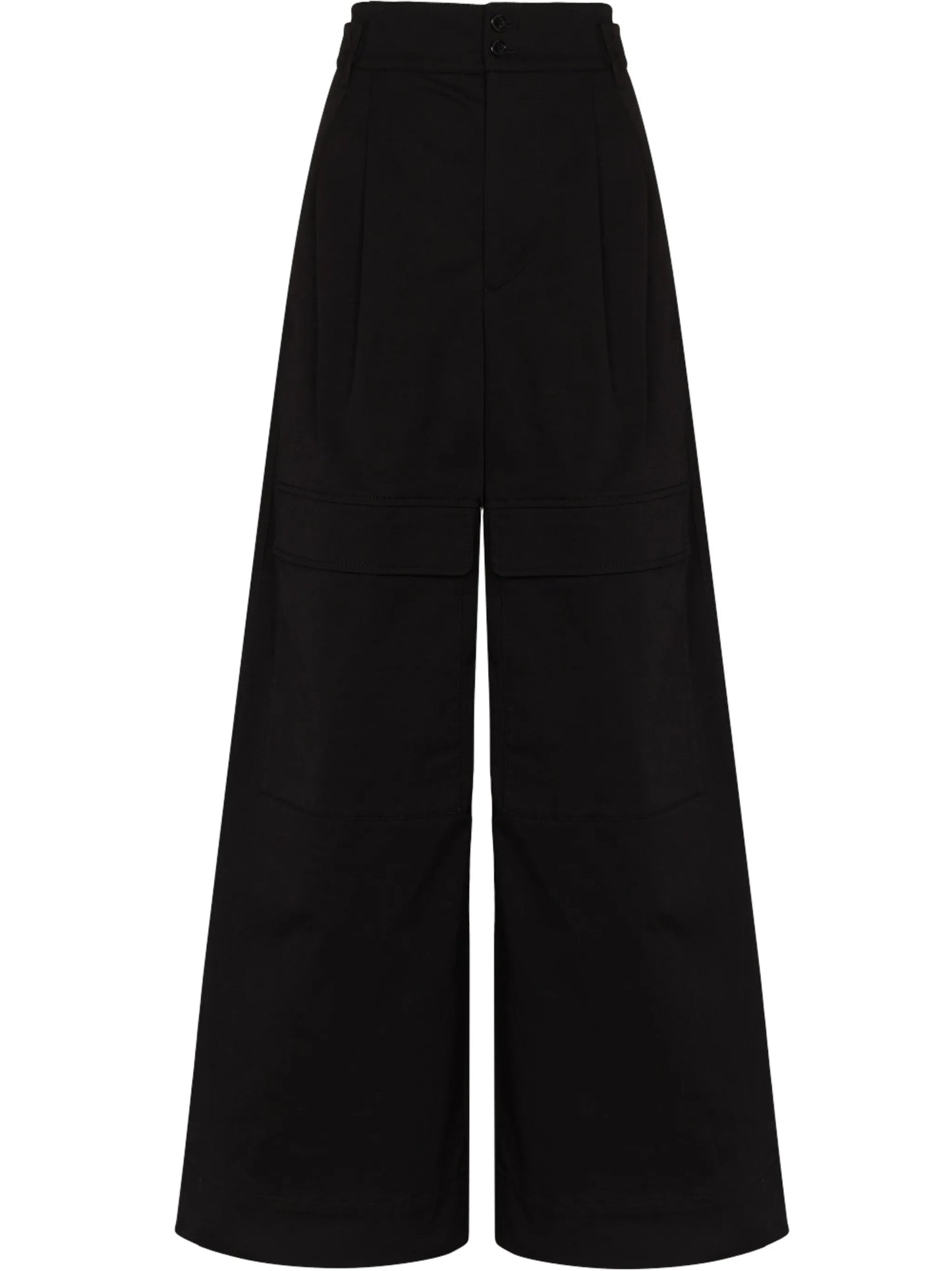 wide-leg casual trousers