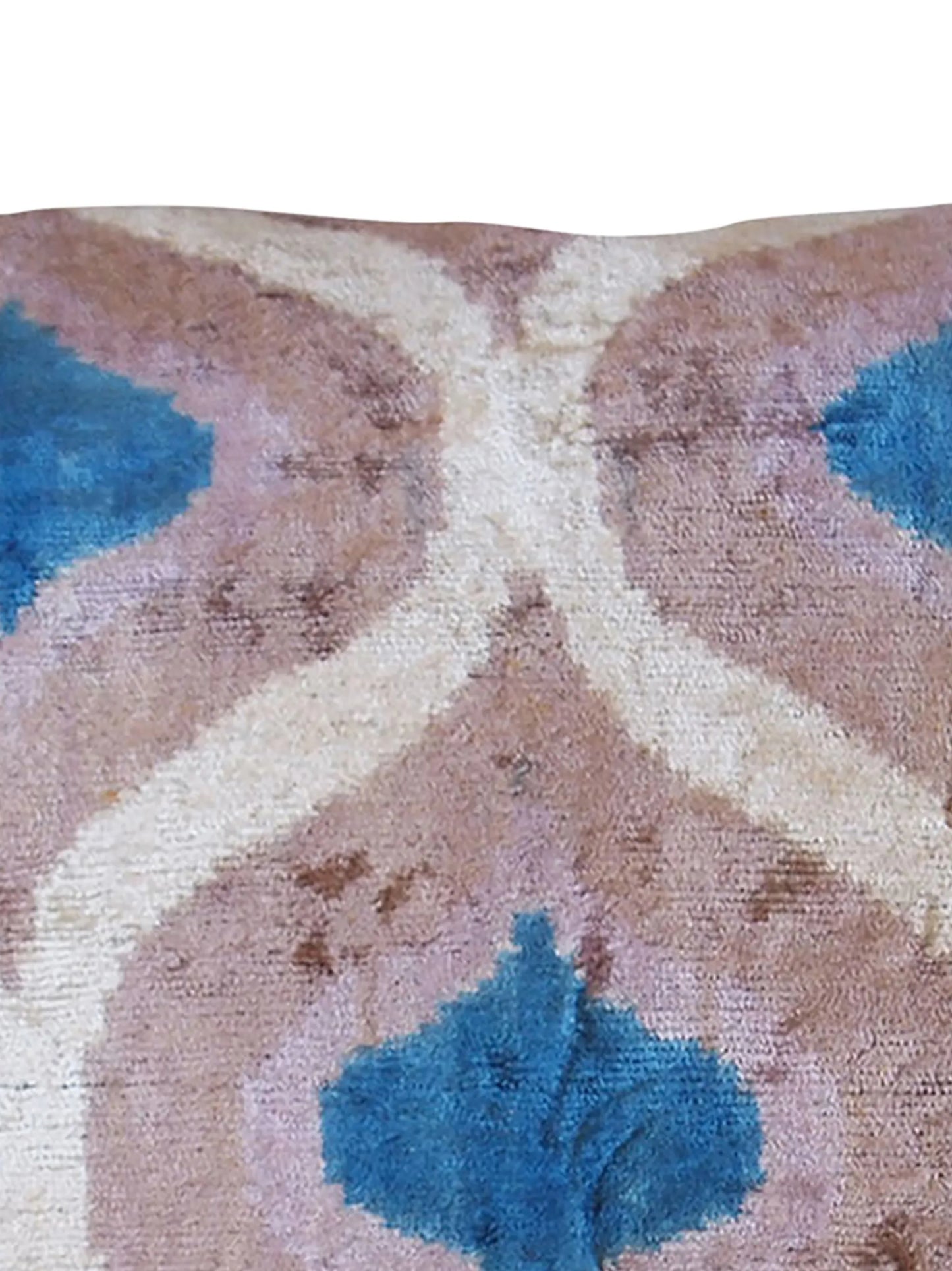 jacquard silk velvet-blend cushion