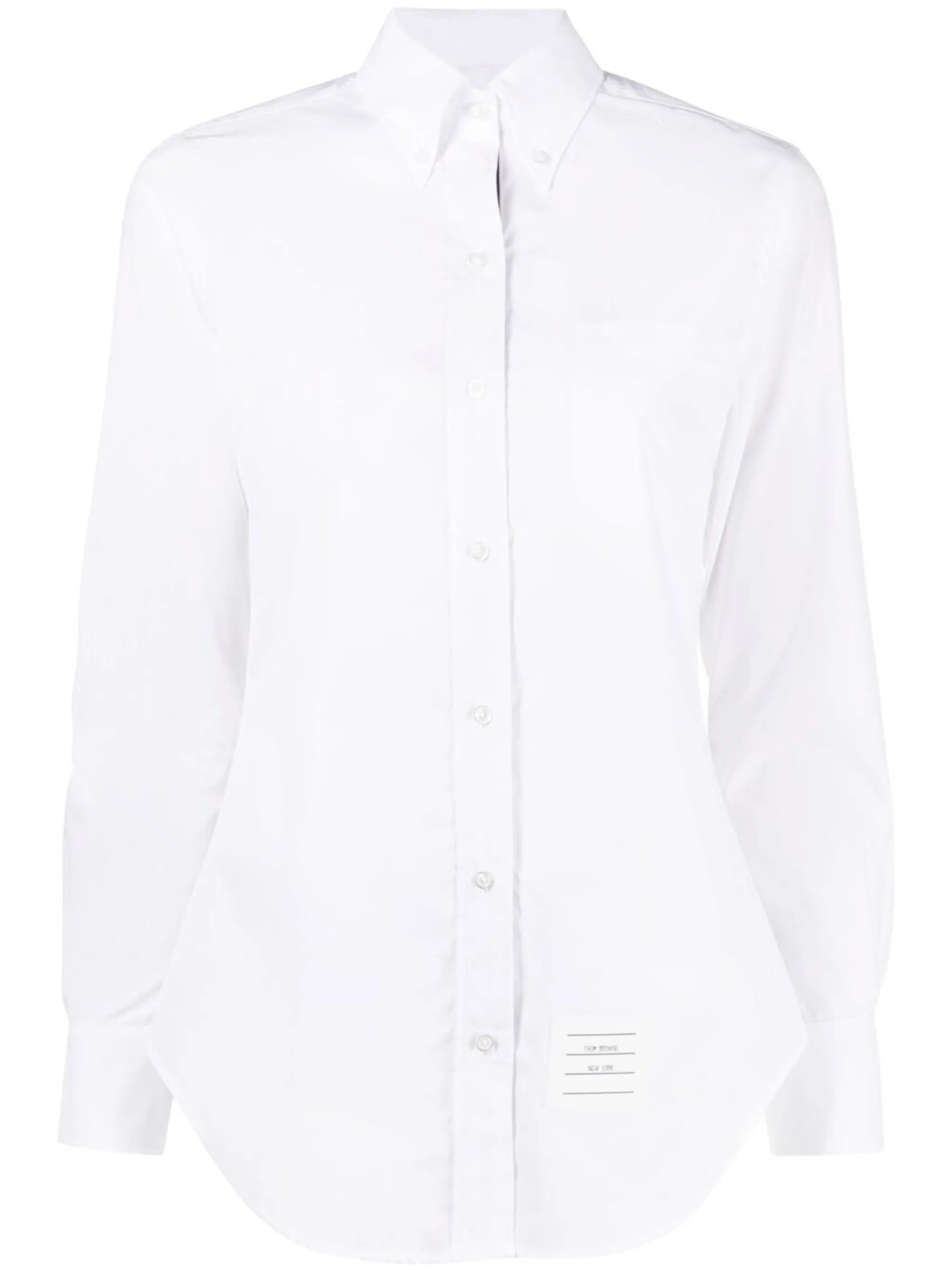 logo-patch cotton shirt