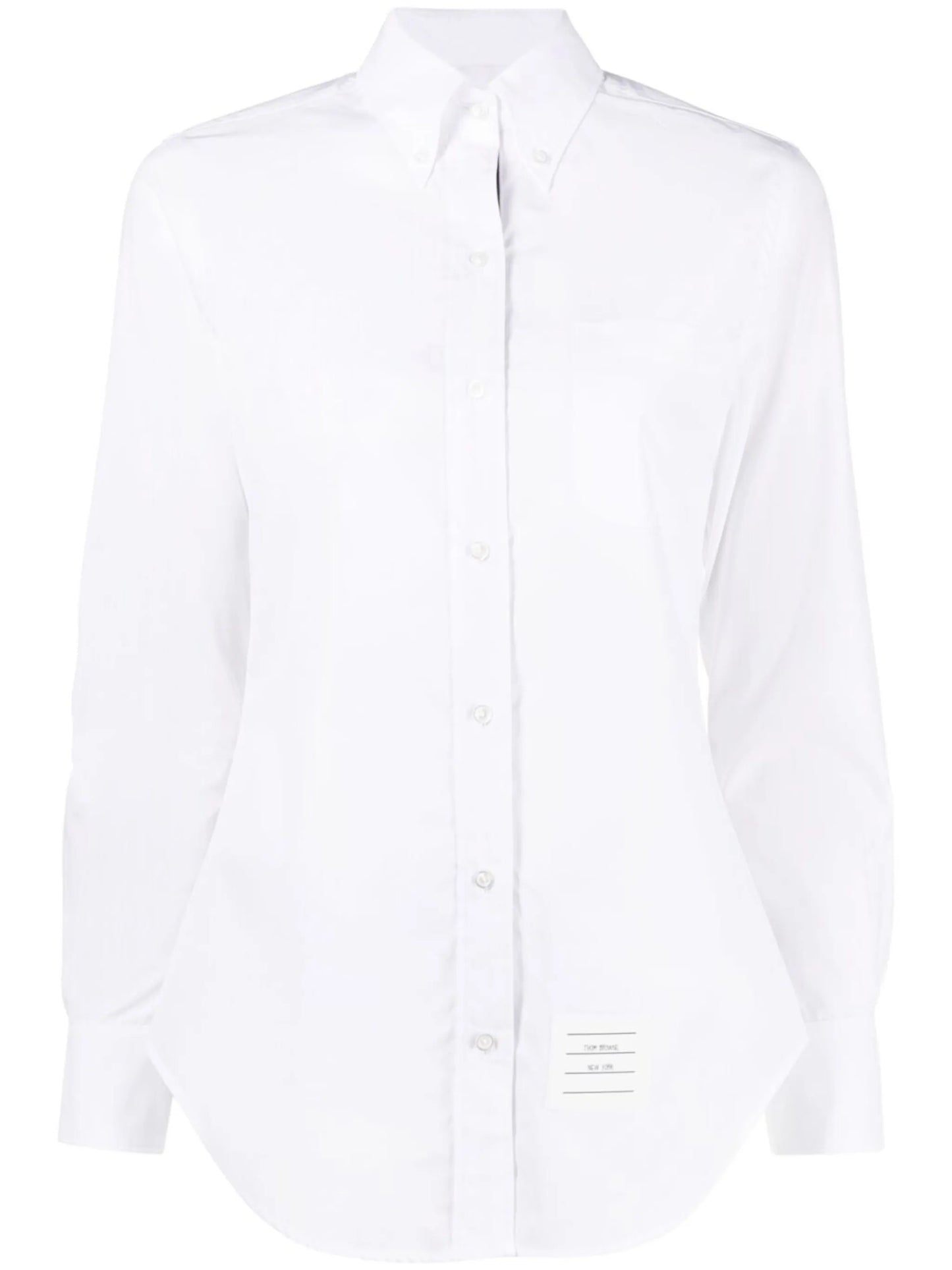 logo-patch cotton shirt
