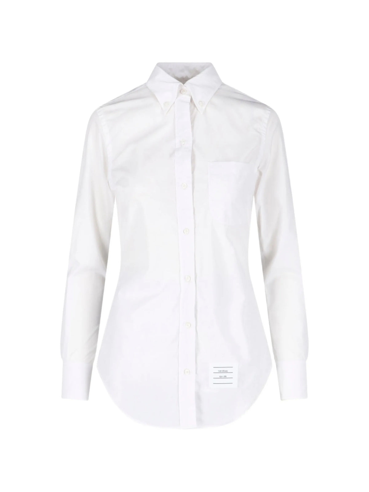 logo-patch cotton shirt