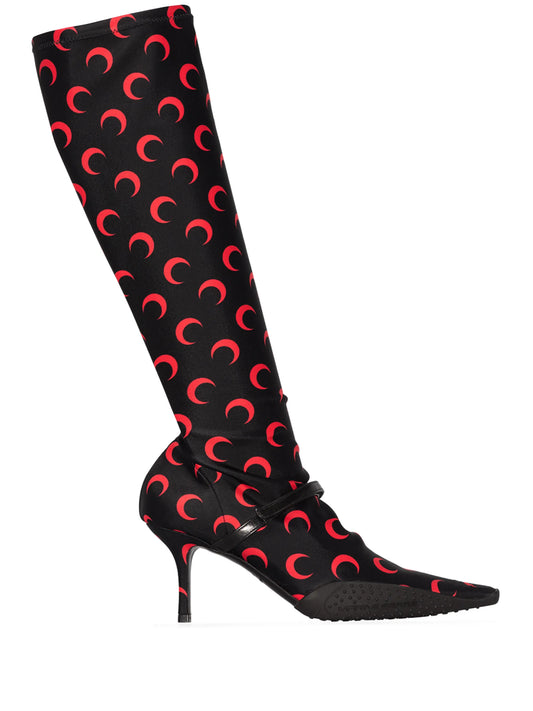 Crescent Moon 50mm knee-high boots