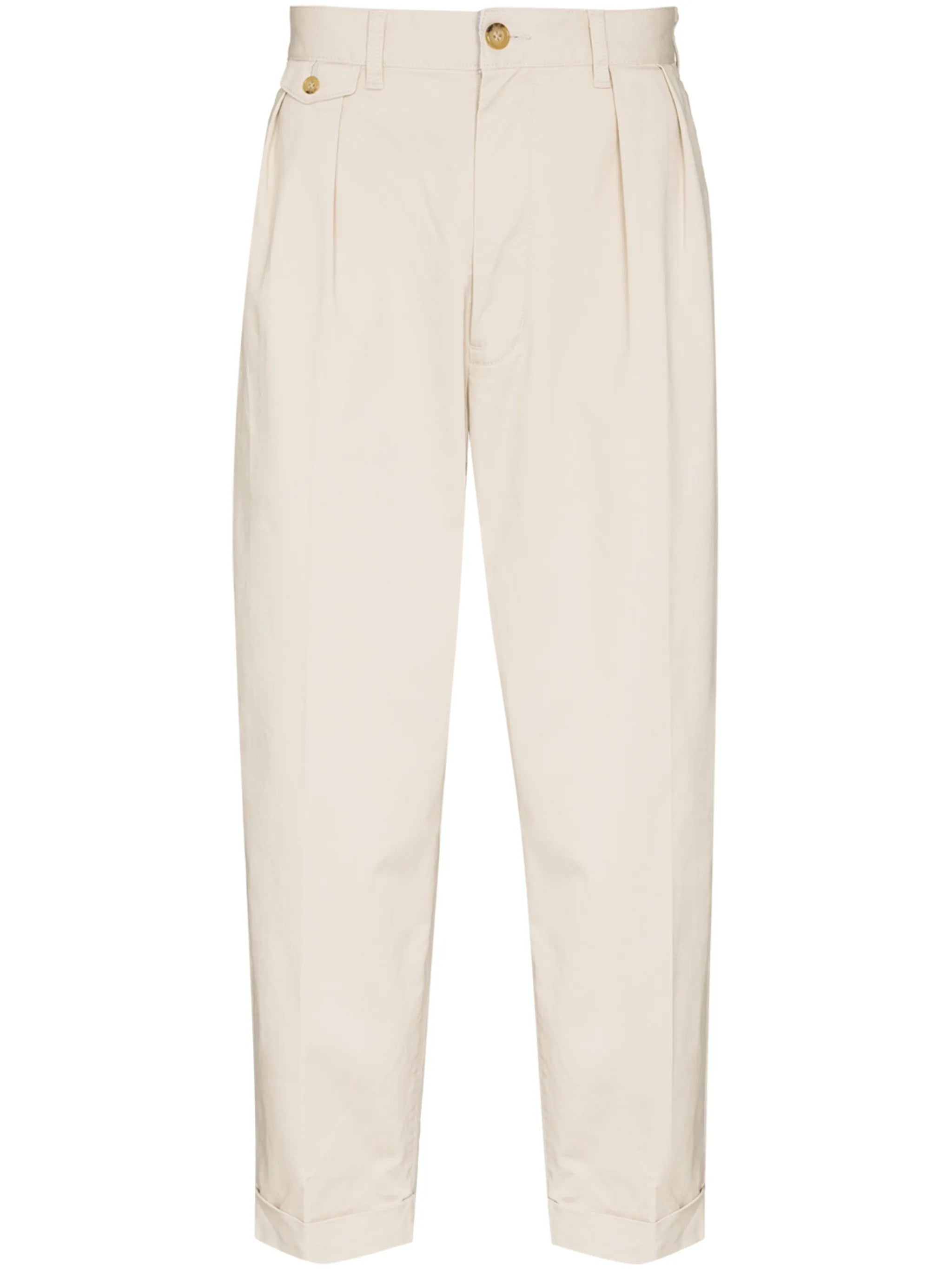 double pleated chinos