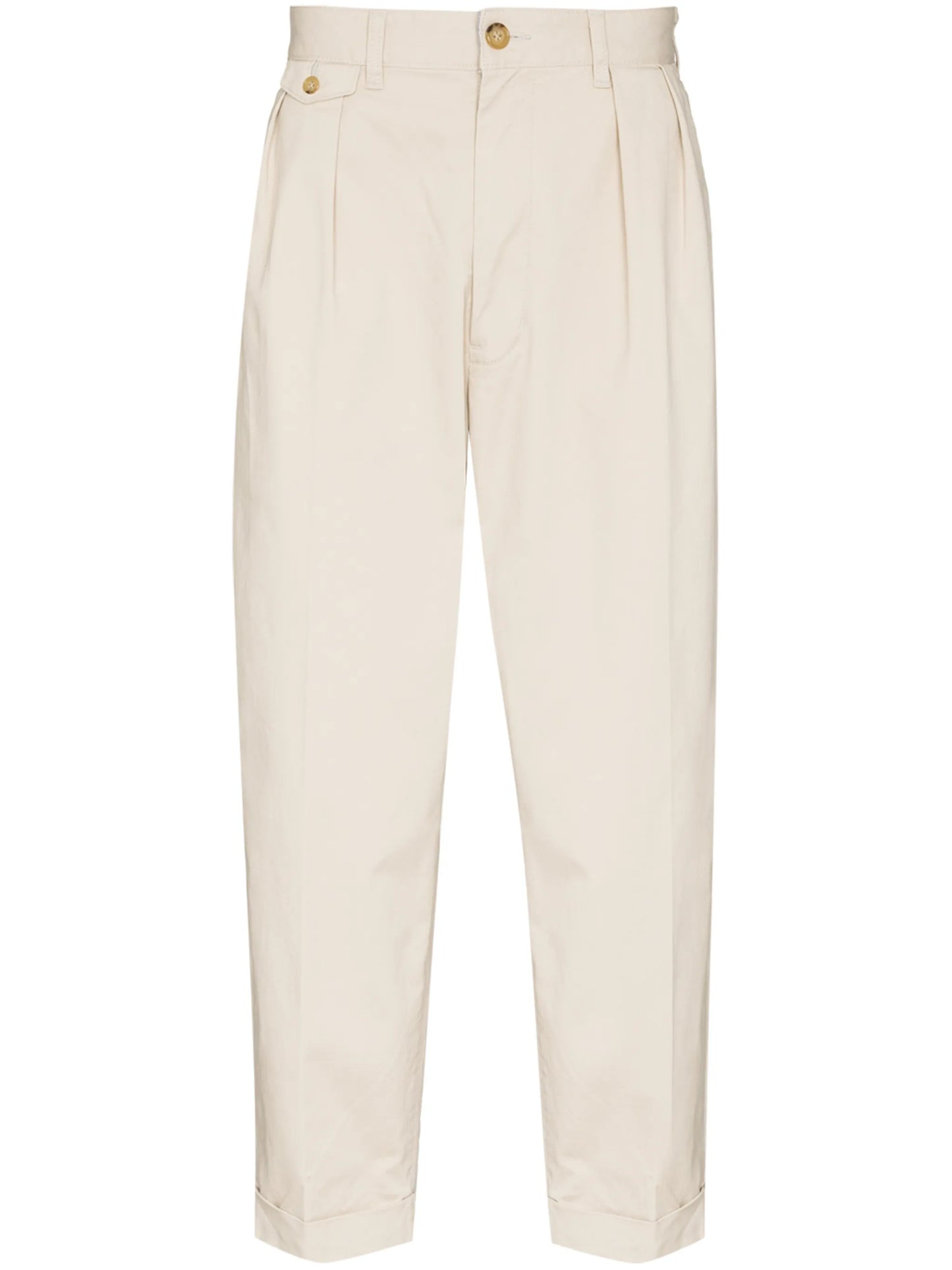 double pleated chinos