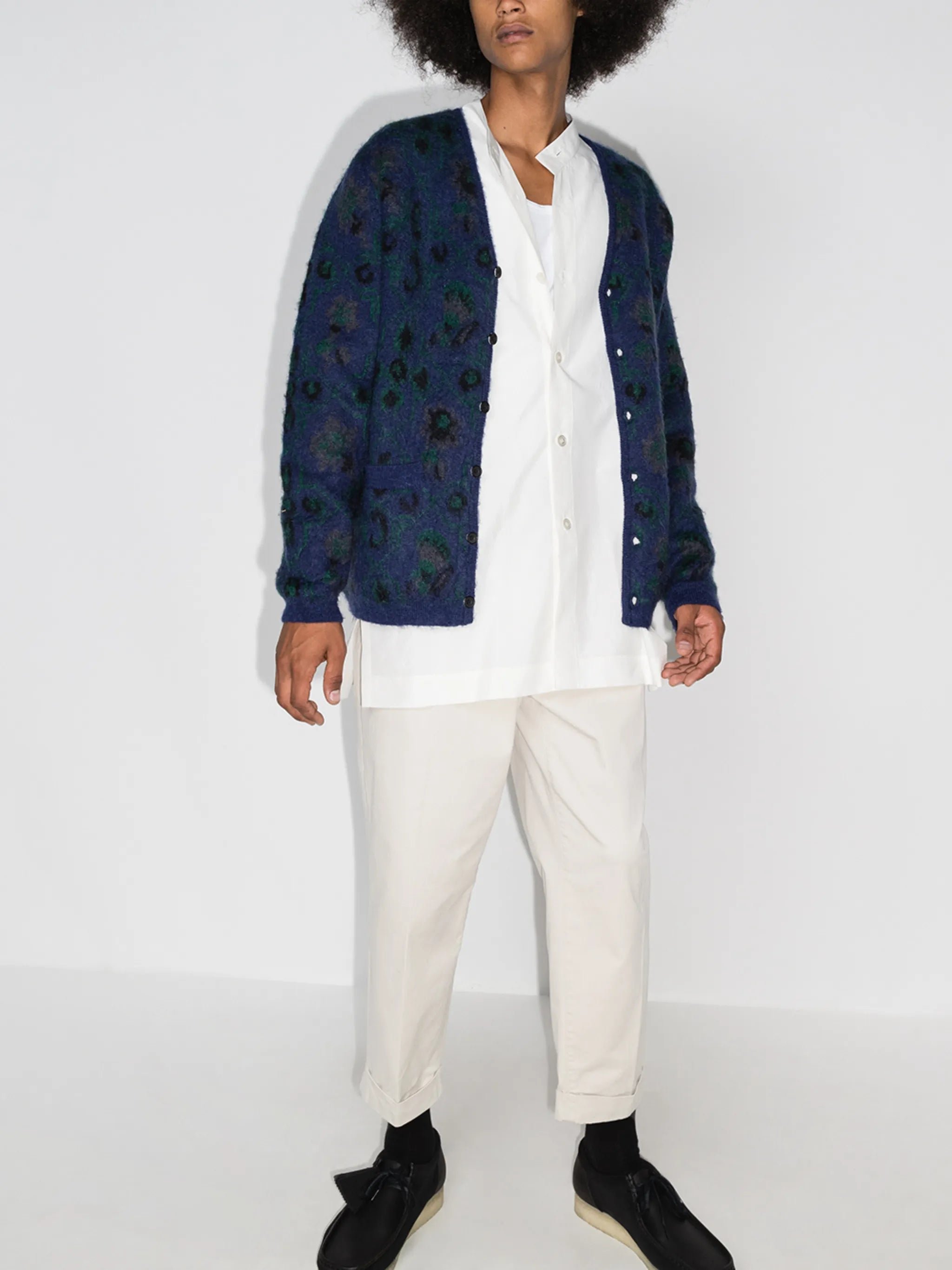 double pleated chinos