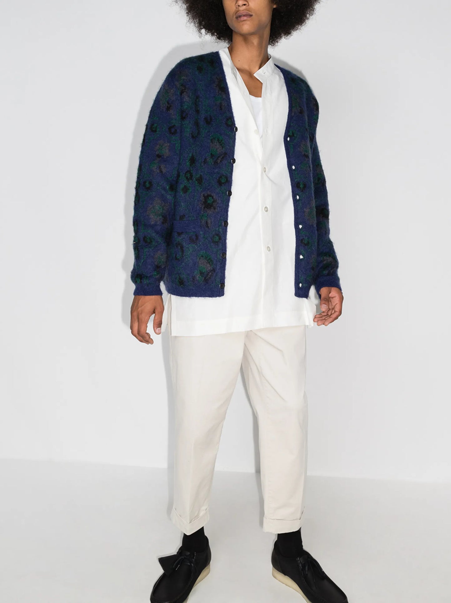 double pleated chinos
