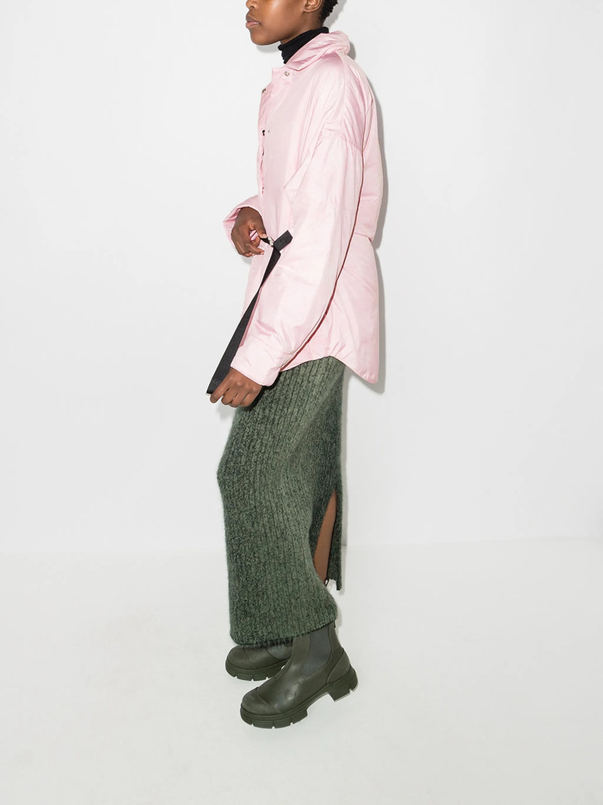 Liv belted shirt jacket