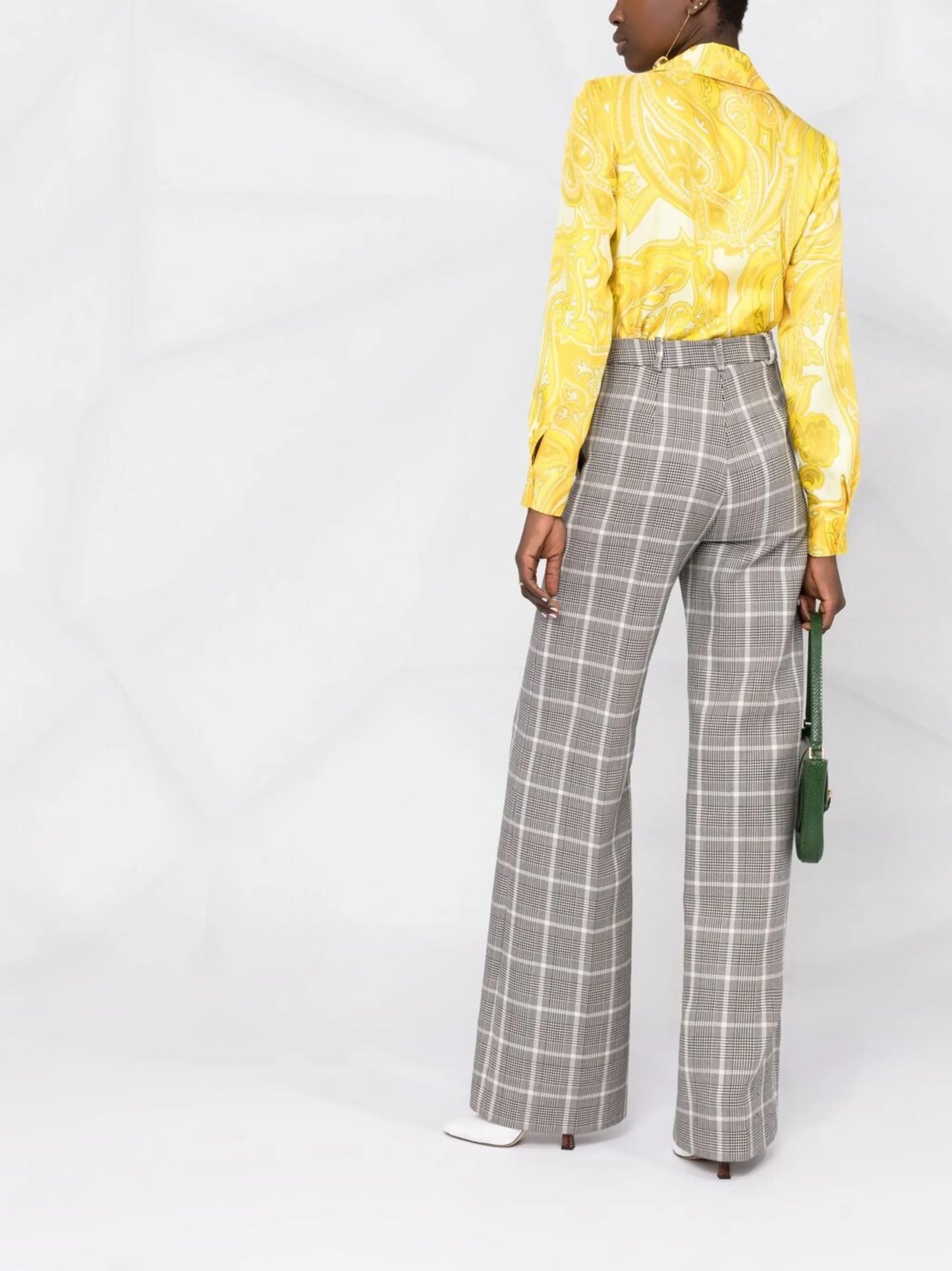 paisley-print silk shirt