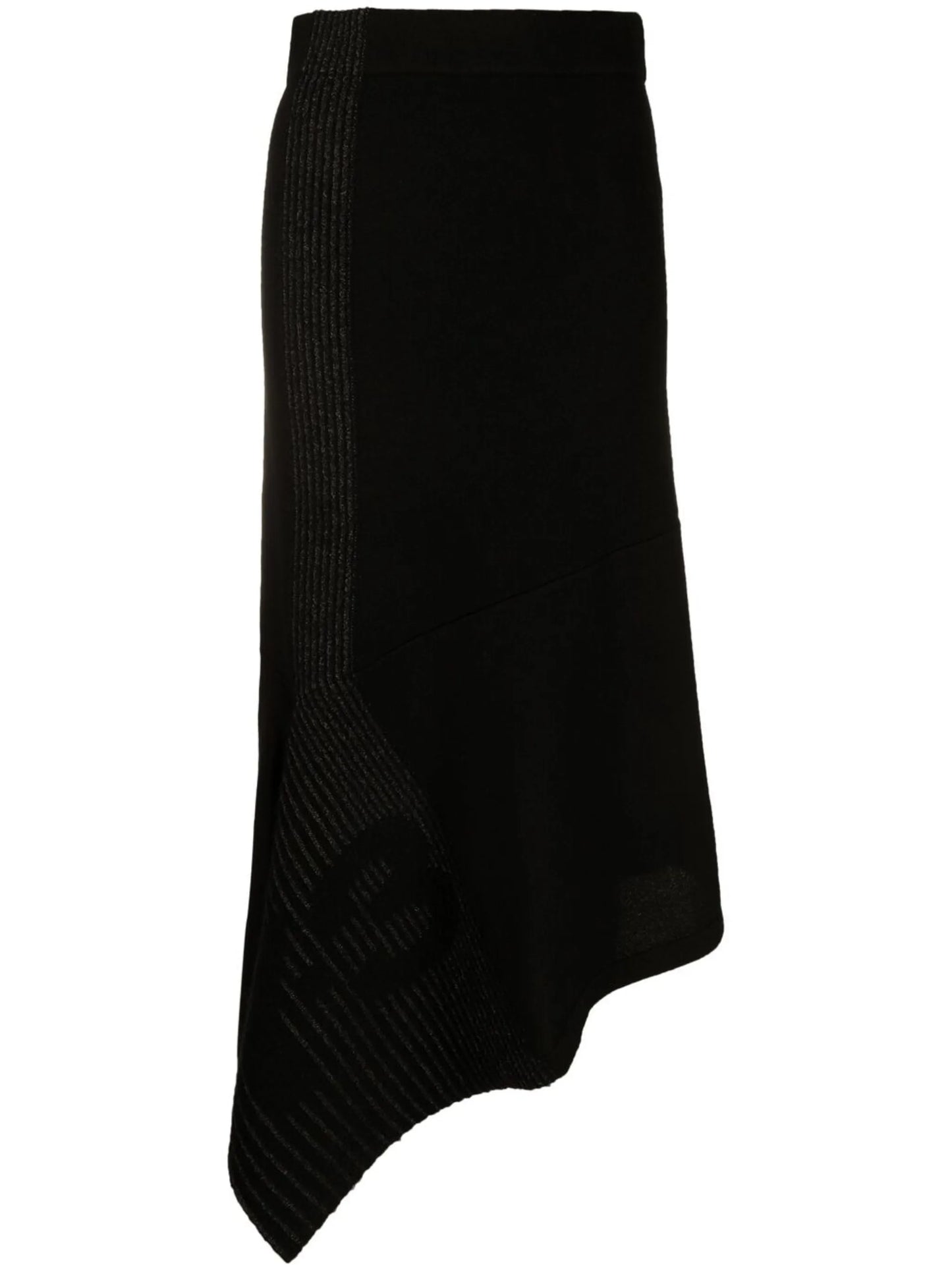 CH1 asymmetric knitted skirt