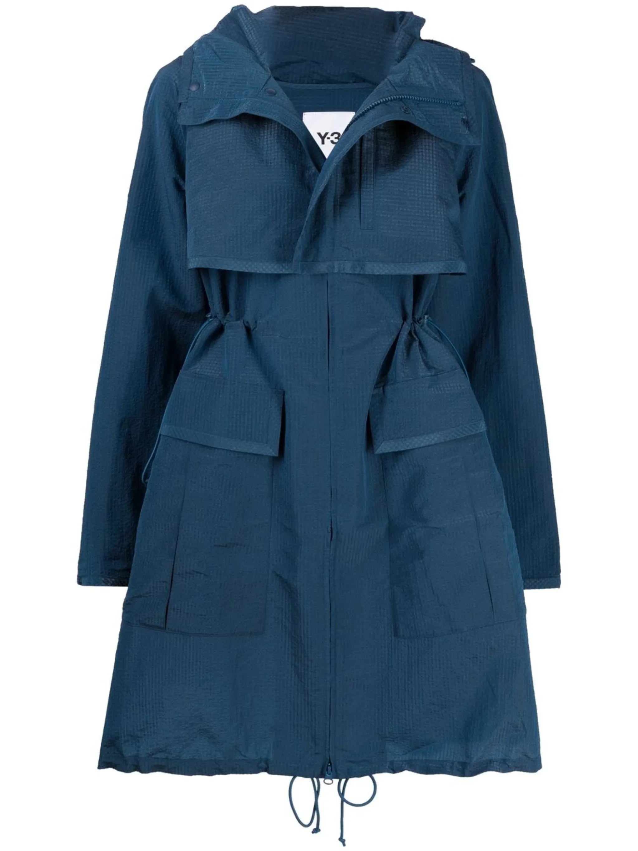 CH2 sporty seersucker hooded parka