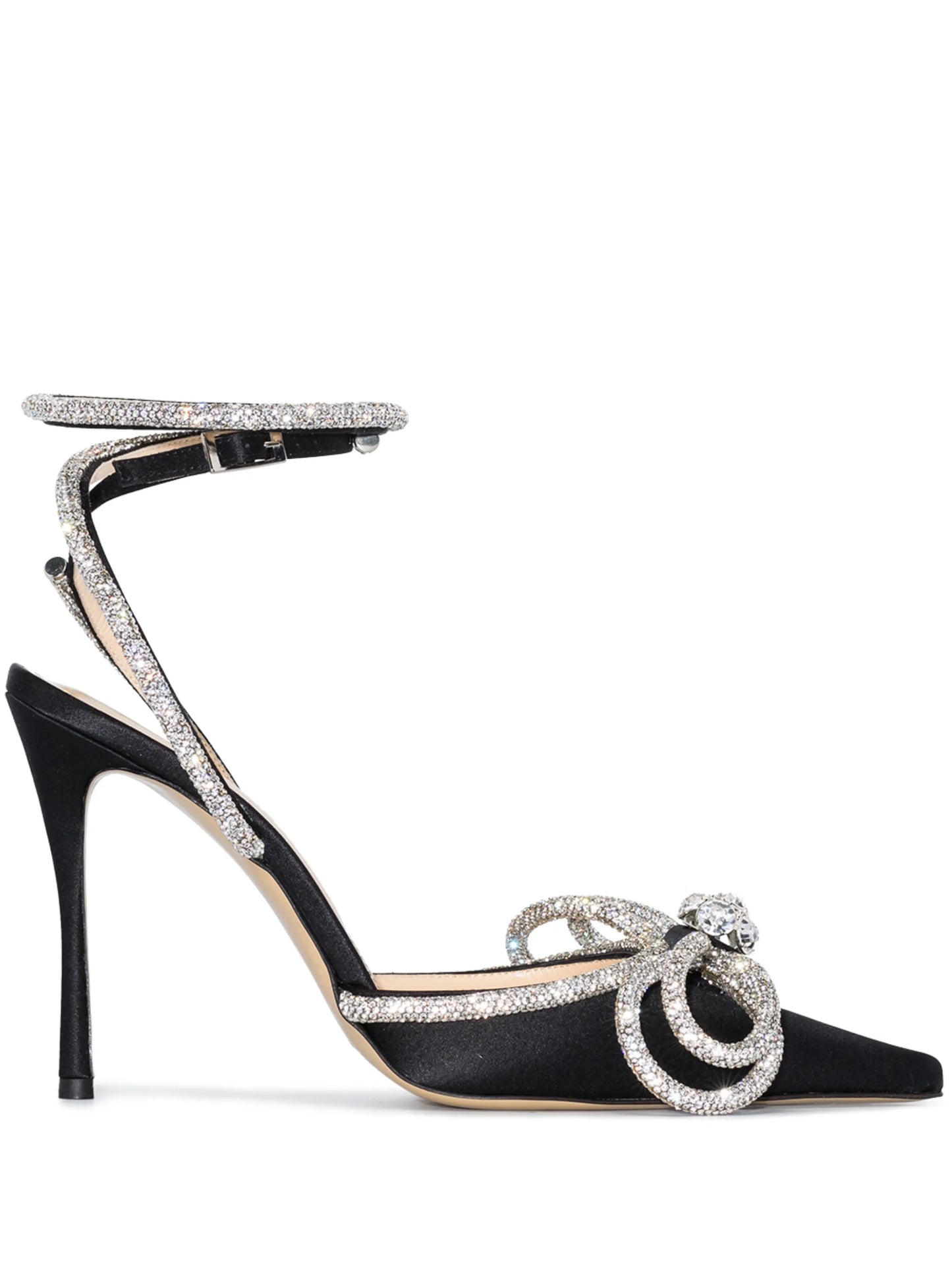 crystal bow 110mm pumps