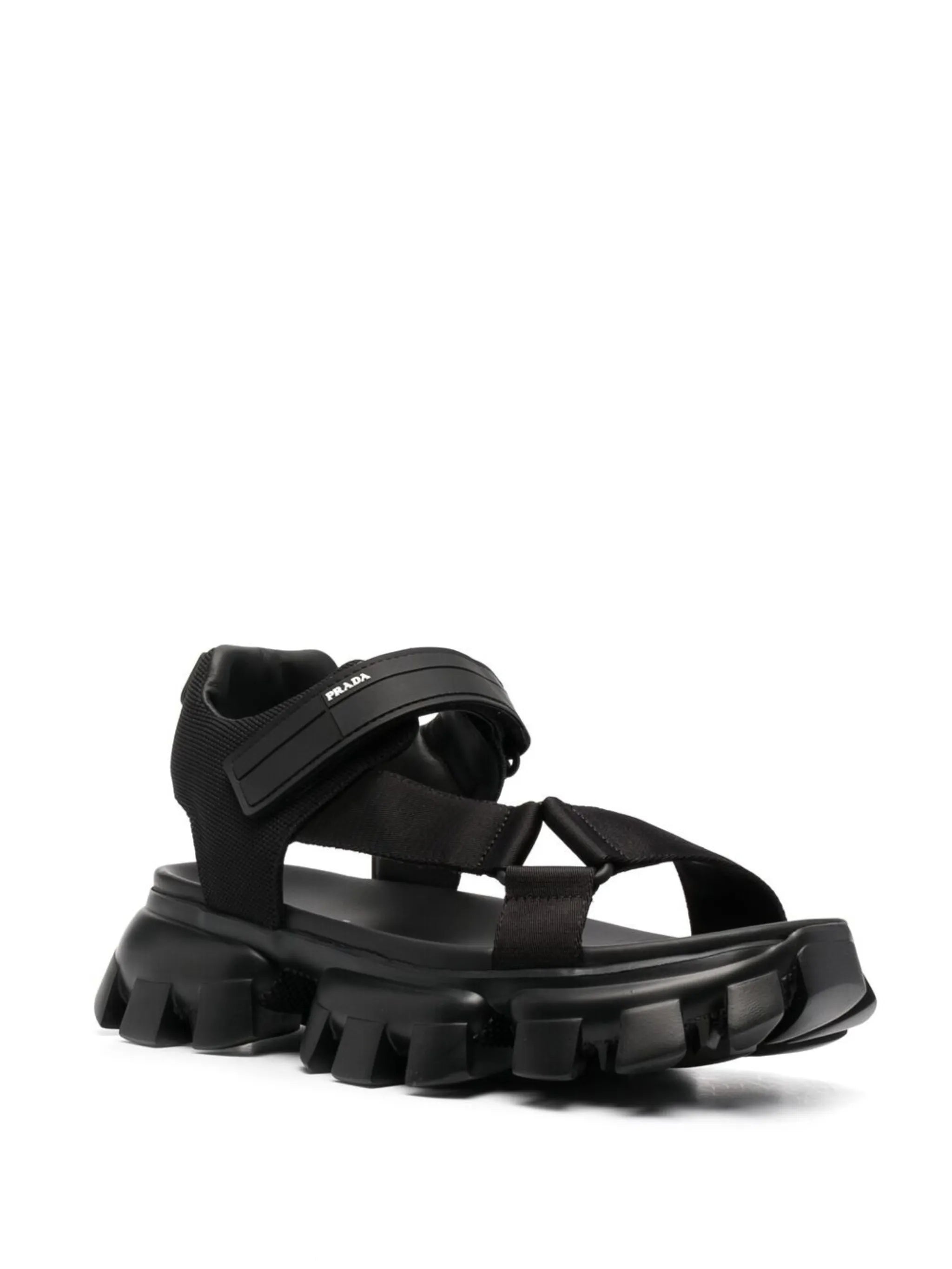 logo-print ridged-sole sandals