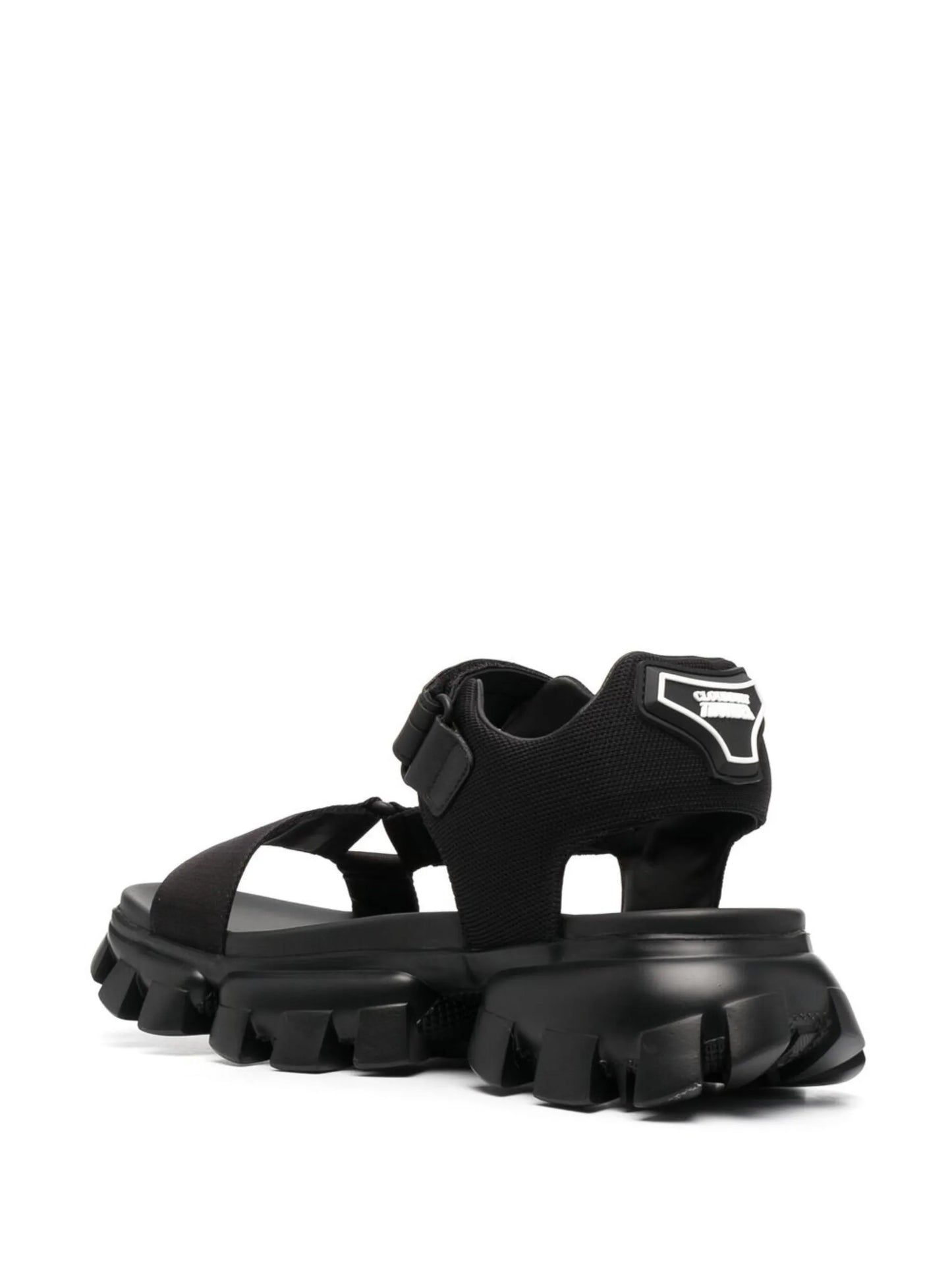 logo-print ridged-sole sandals