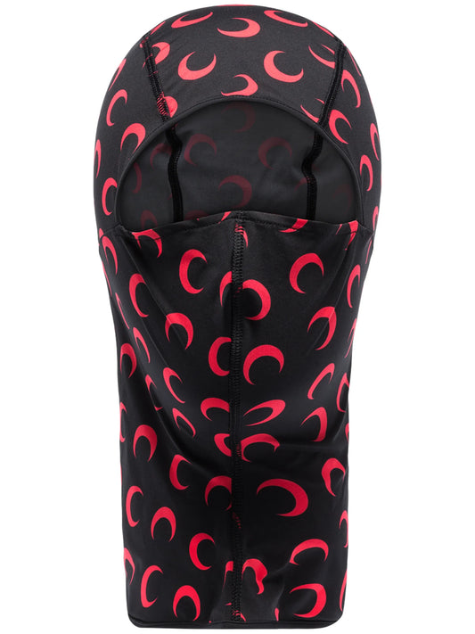 crescent moon-print balaclava
