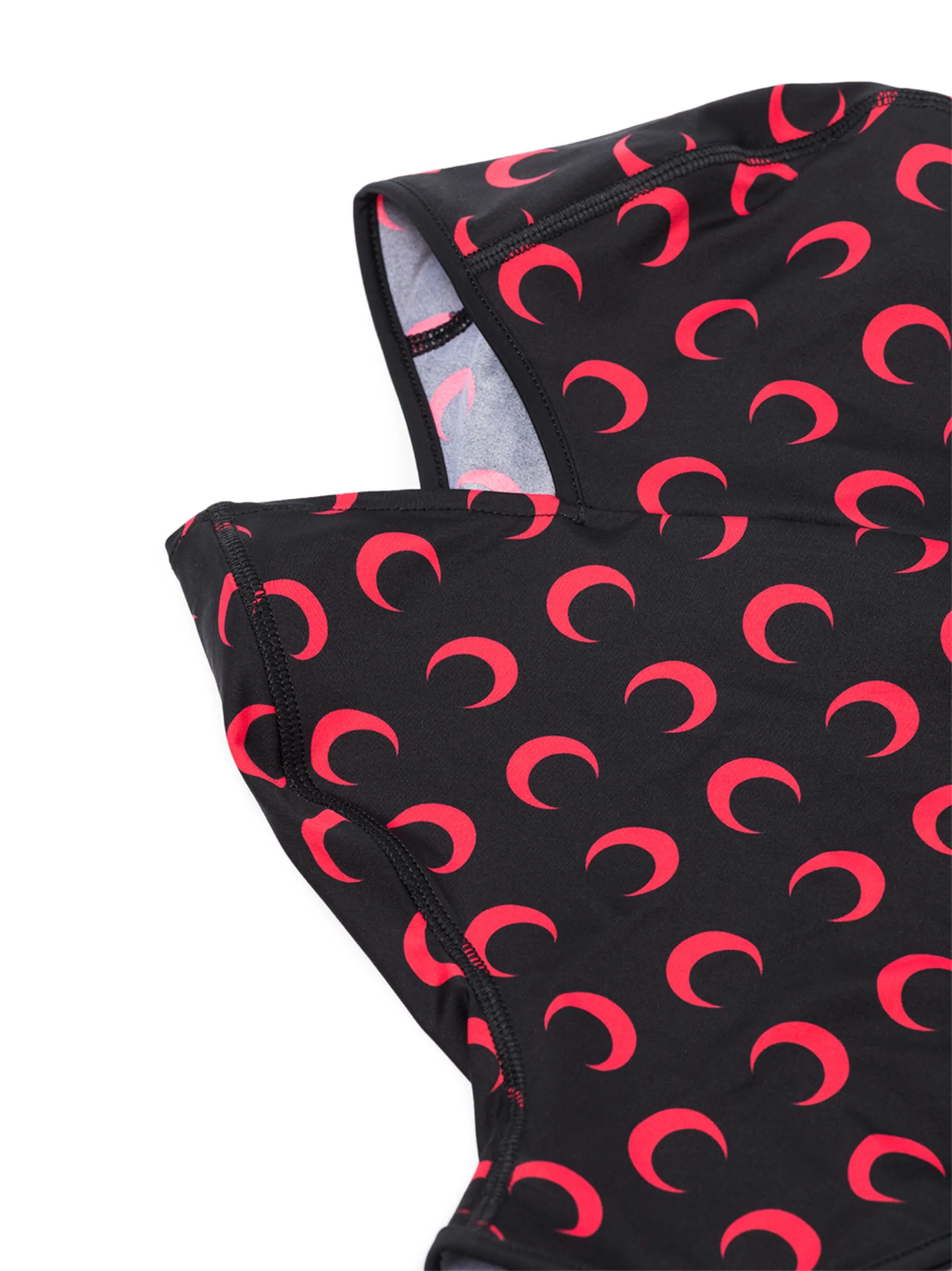 crescent moon-print balaclava