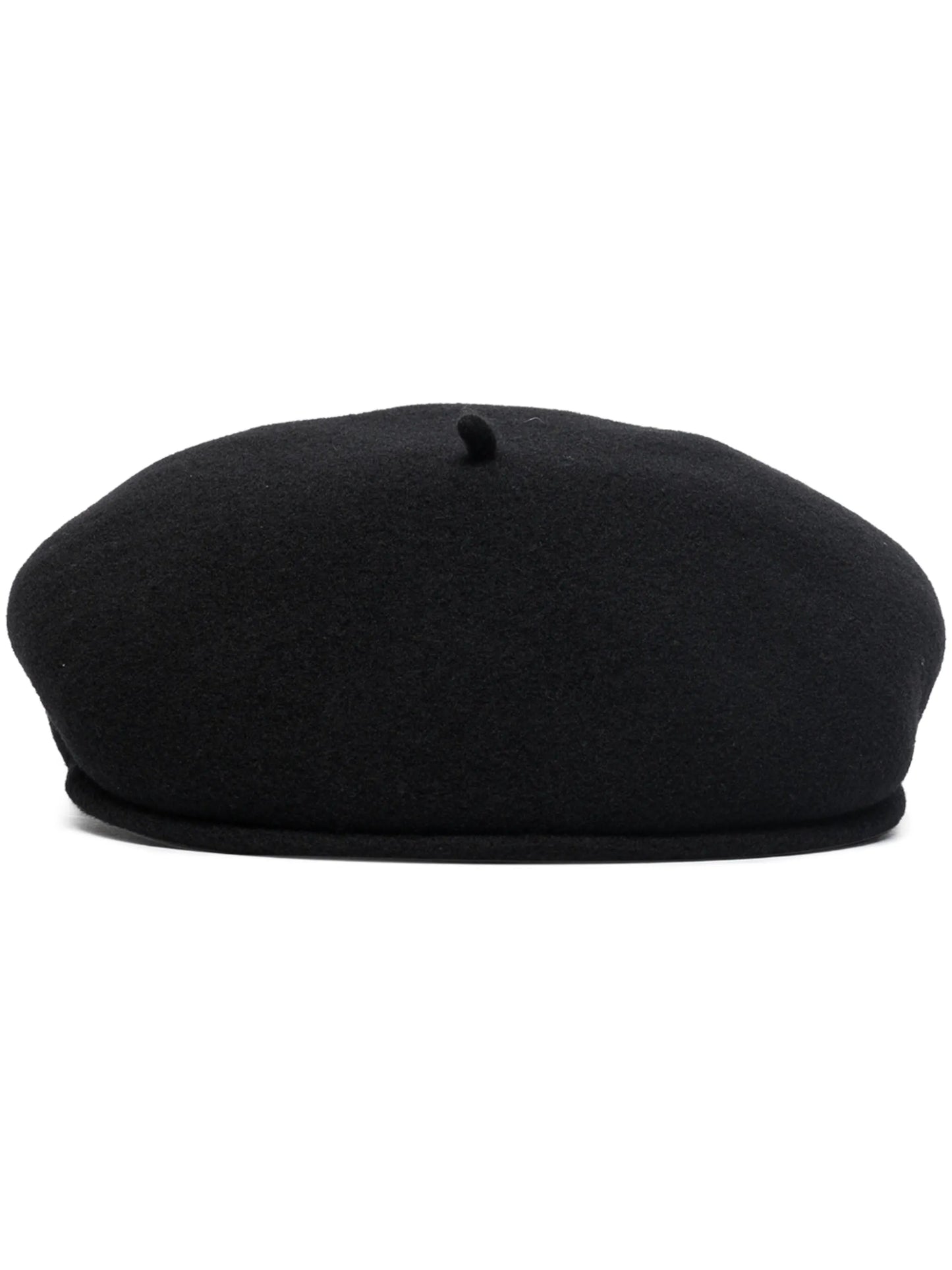 logo-embroidered wool beret