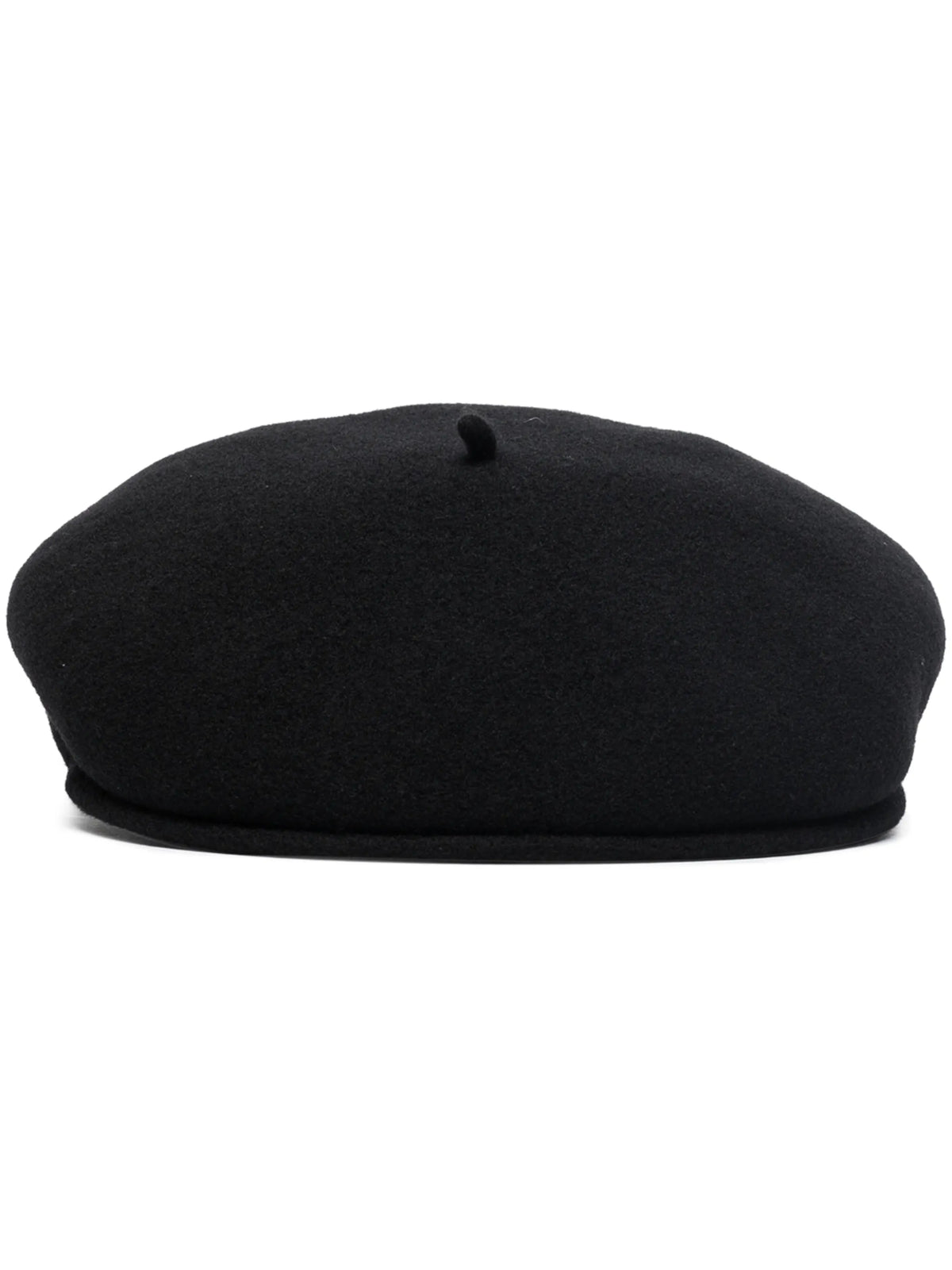 logo-embroidered wool beret
