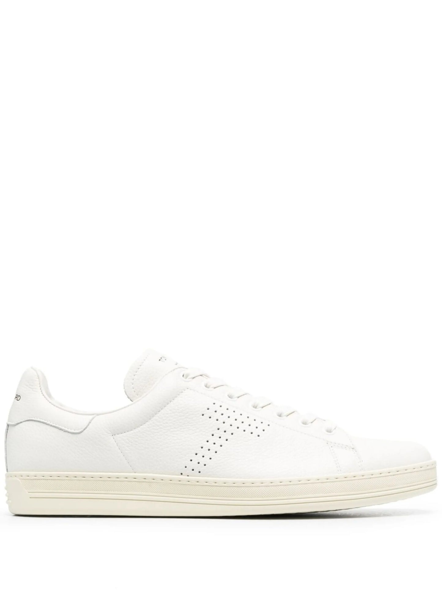 punch-hole detail lace-up sneakers