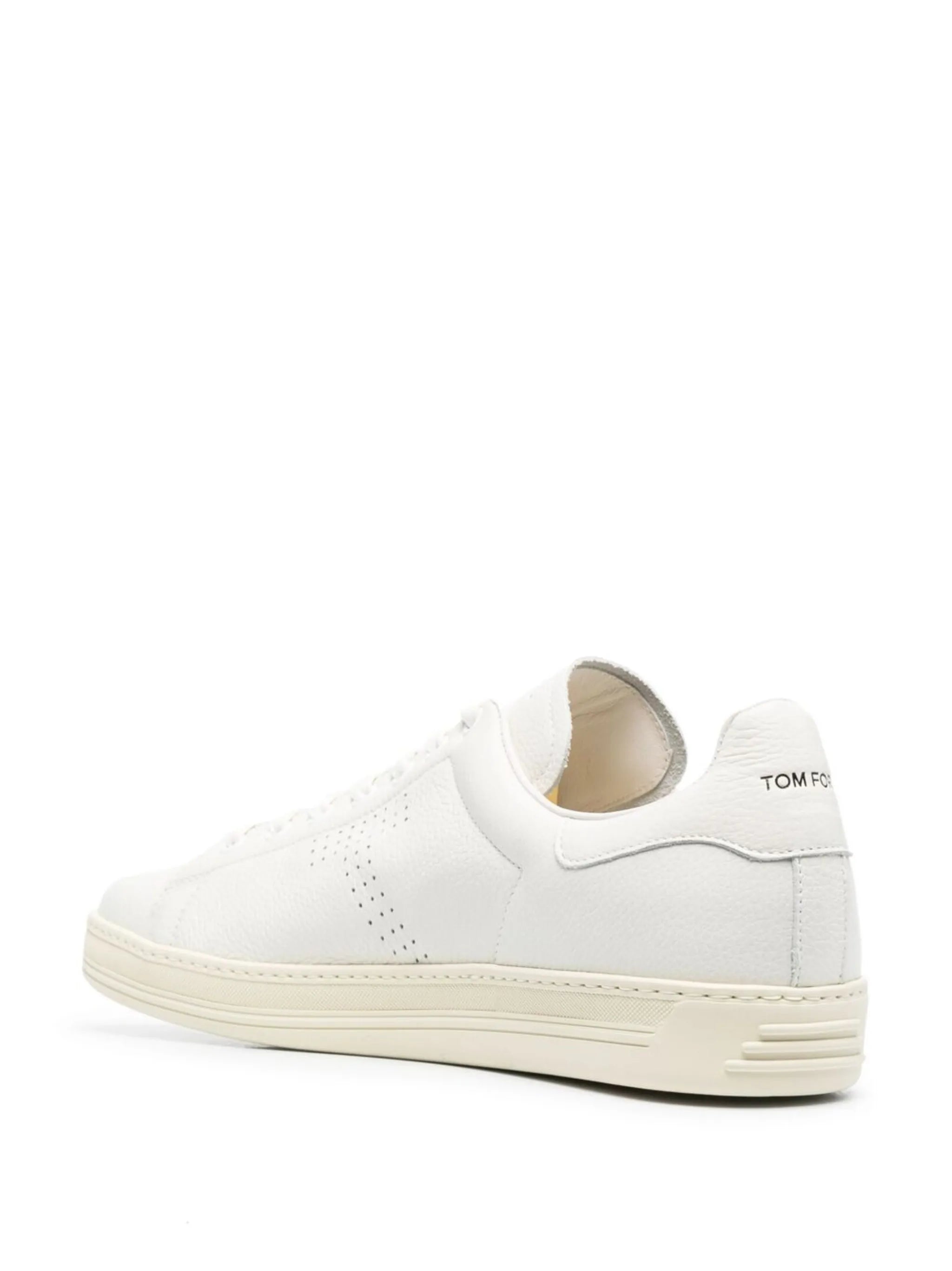 punch-hole detail lace-up sneakers