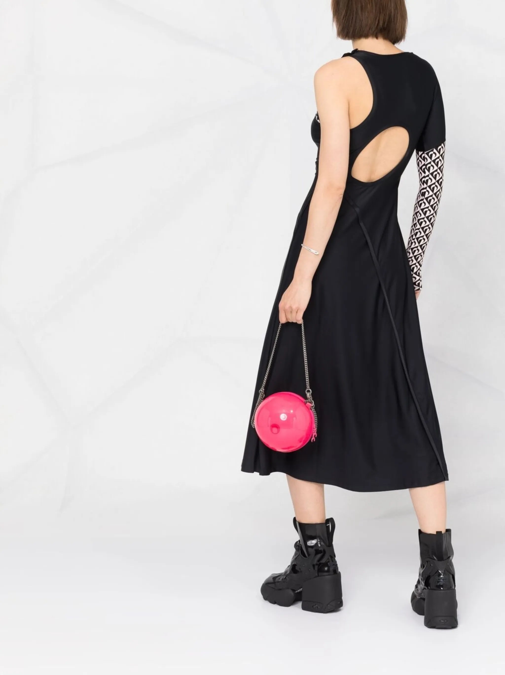 patchwork cut-out dress