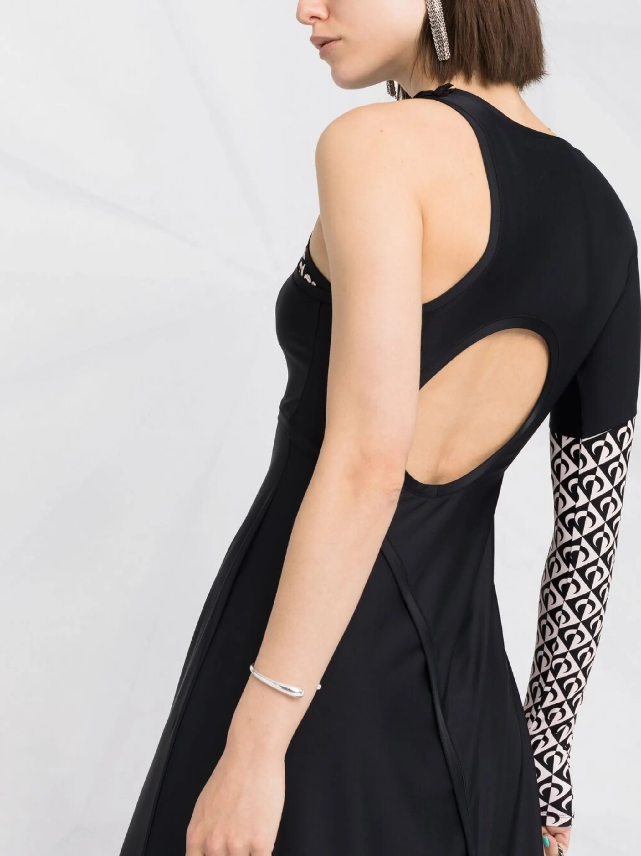 patchwork cut-out dress