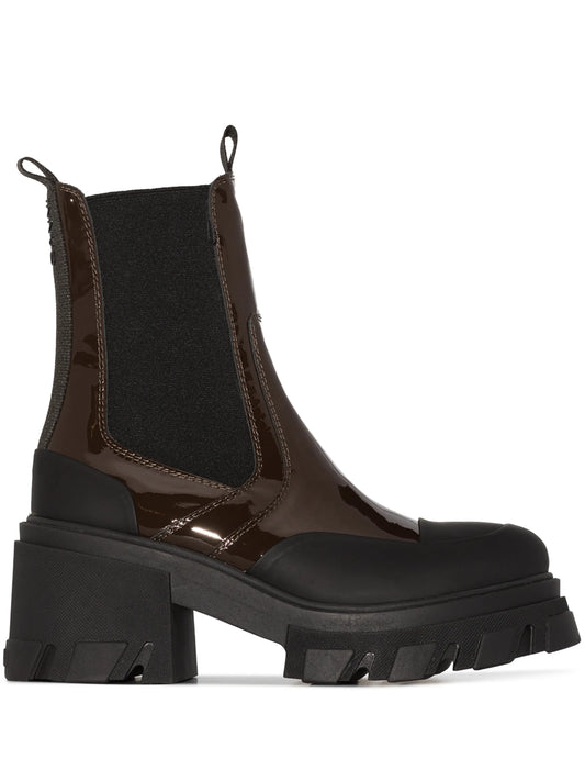 chunky-sole ankle boots