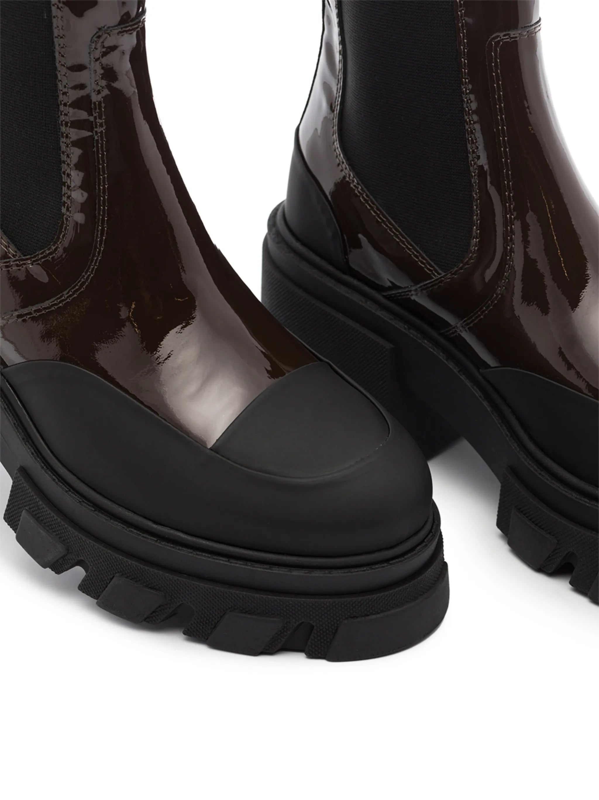 chunky-sole ankle boots