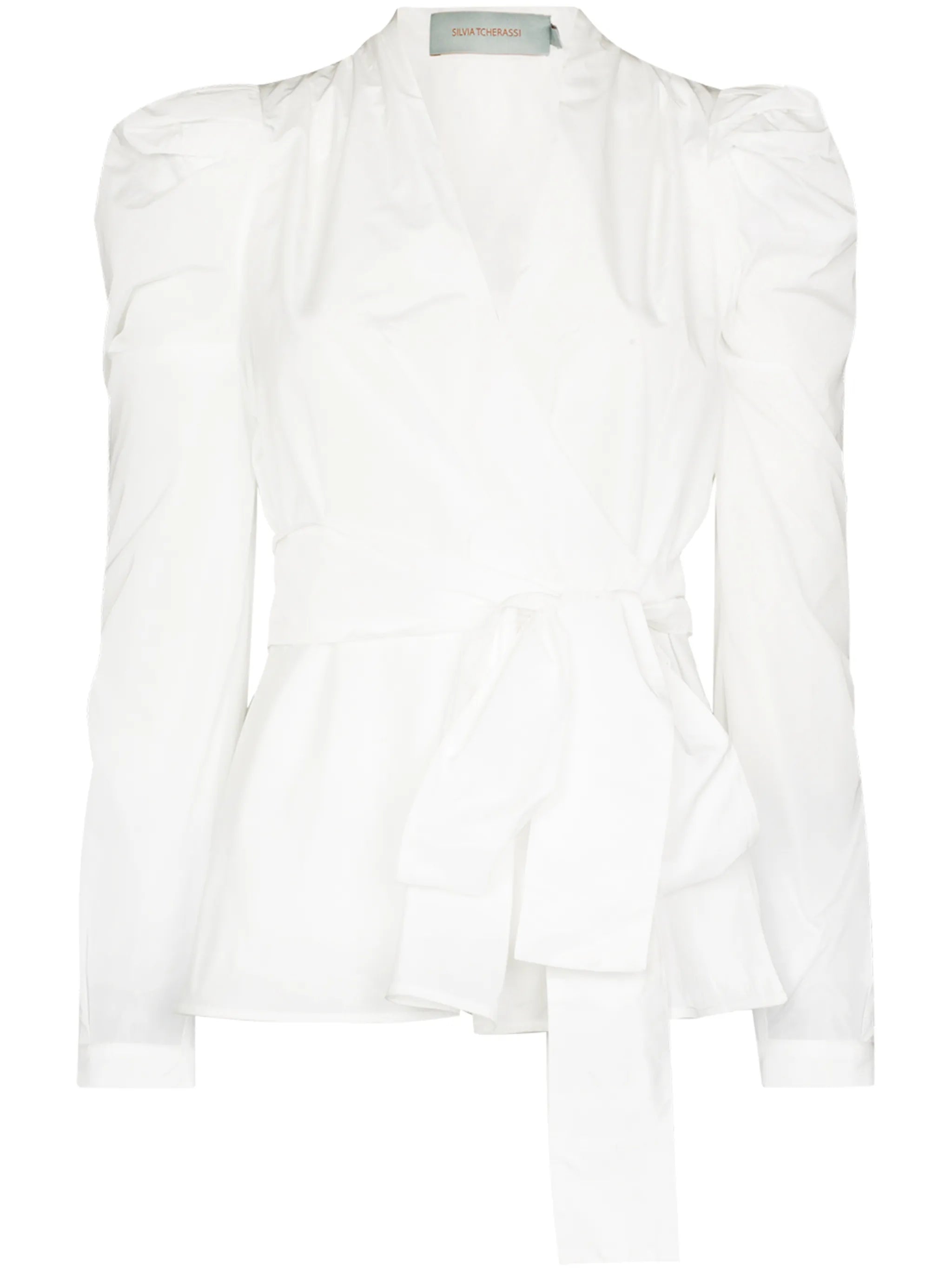 Agnes ruched wrap shirt