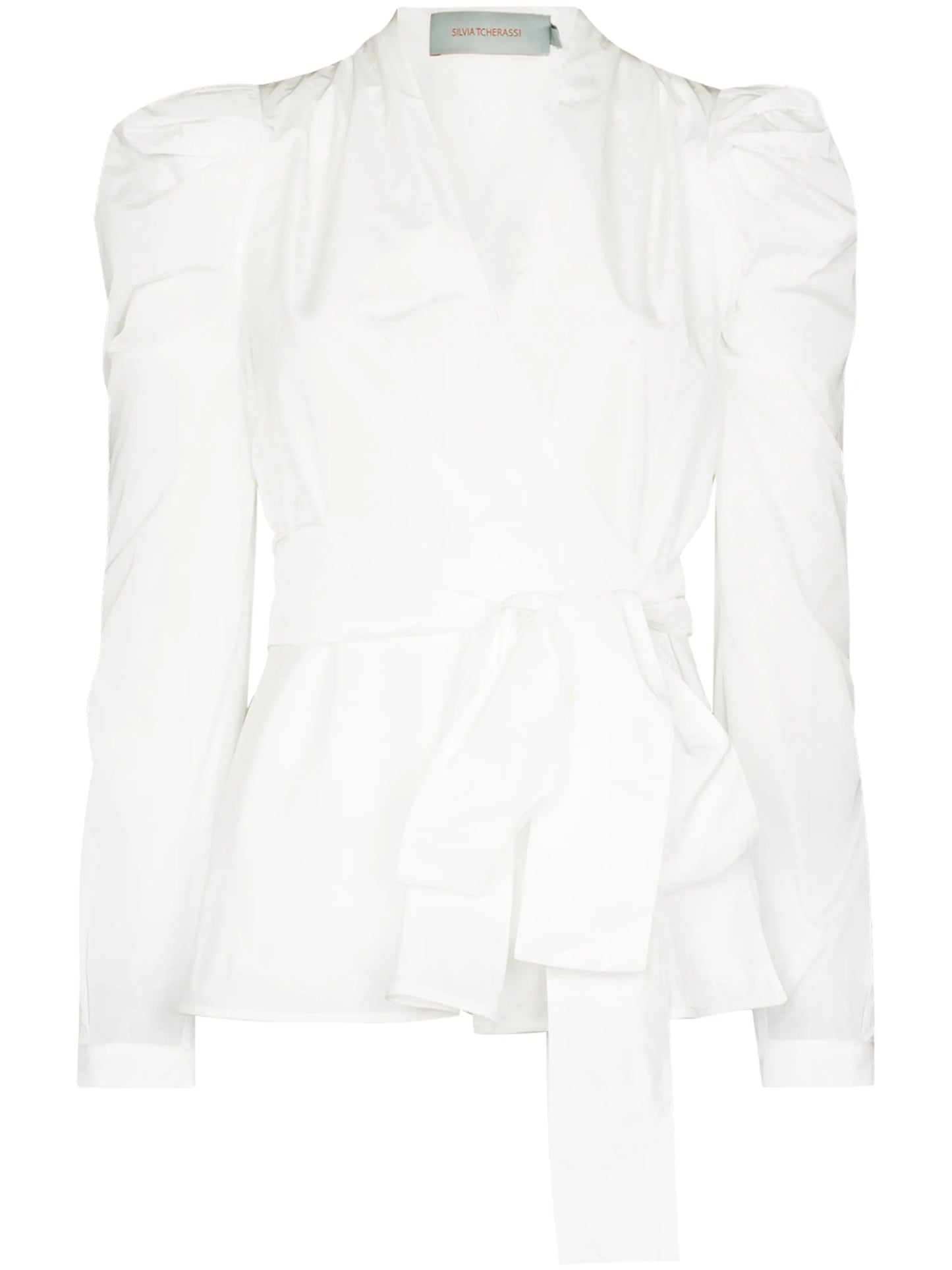 Agnes ruched wrap shirt