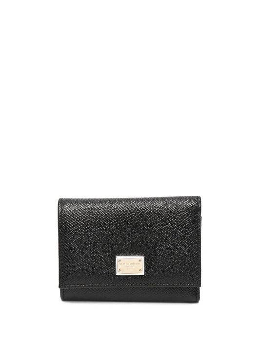 Dauphine calfskin french-flap wallet