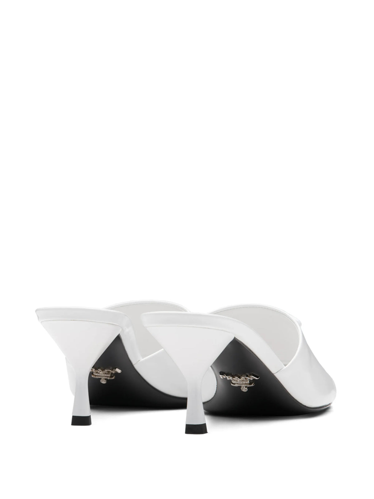 triangle logo mid-heel sandals