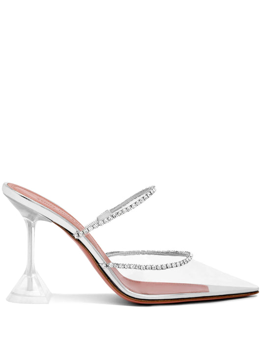 Gilda 95mm crystal-embellished pumps
