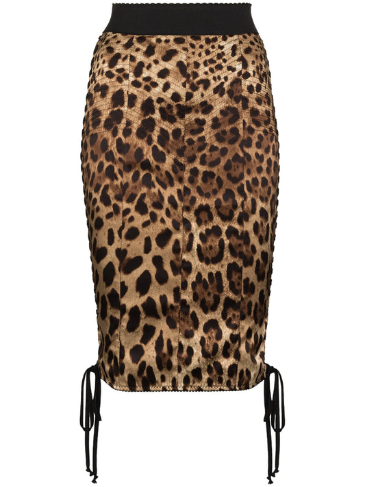 leopard print pencil skirt
