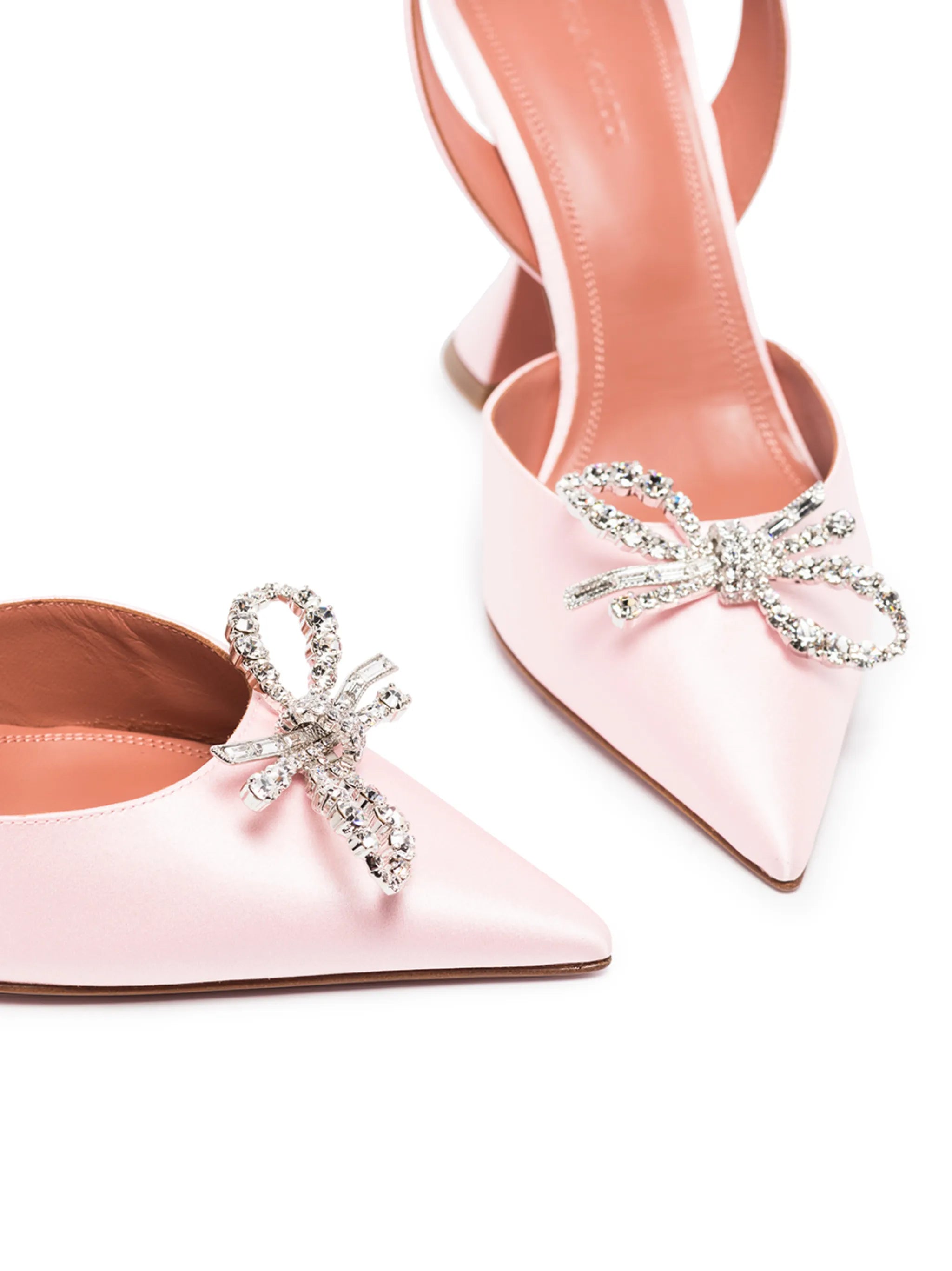 Sling 95mm bow-embellished pumps