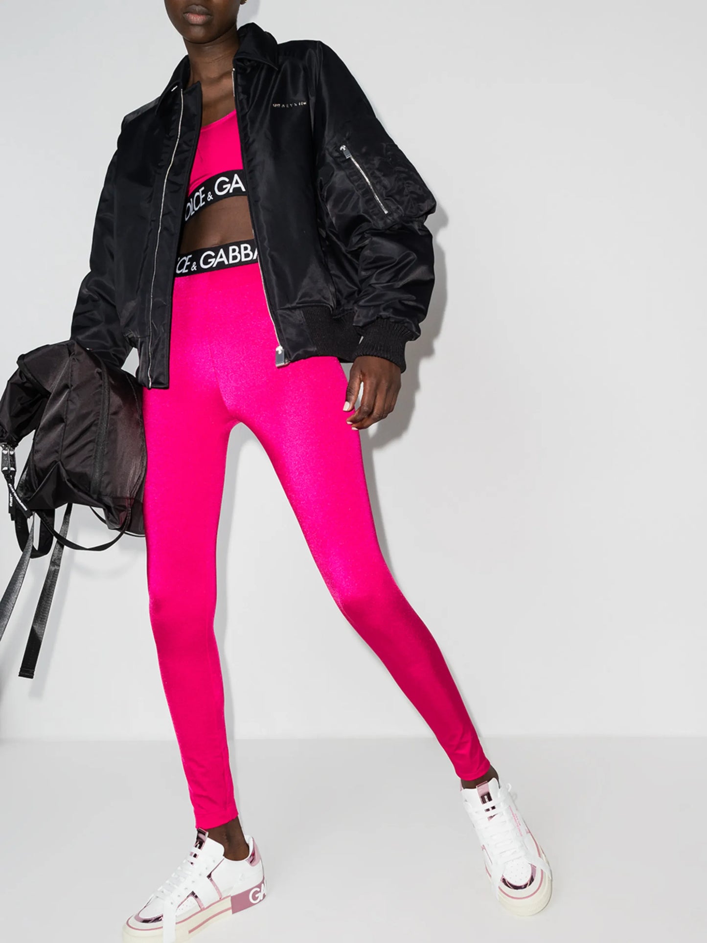 logo-trim leggings