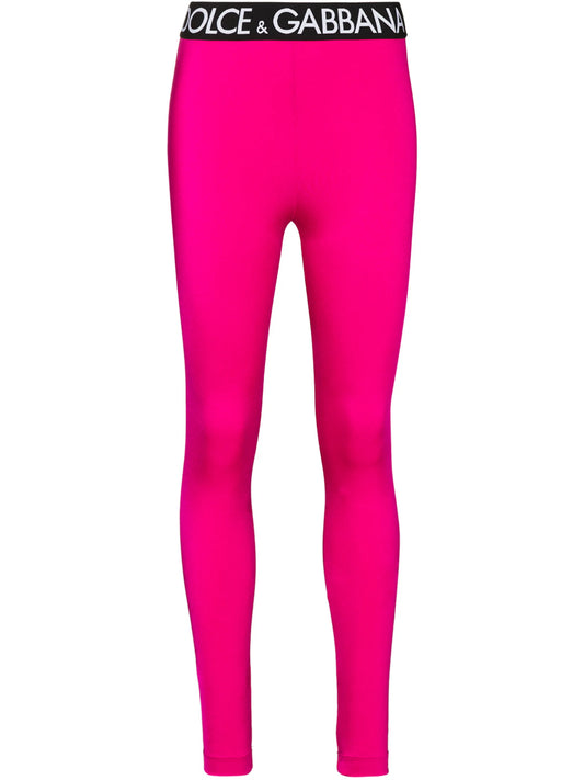 logo-trim leggings