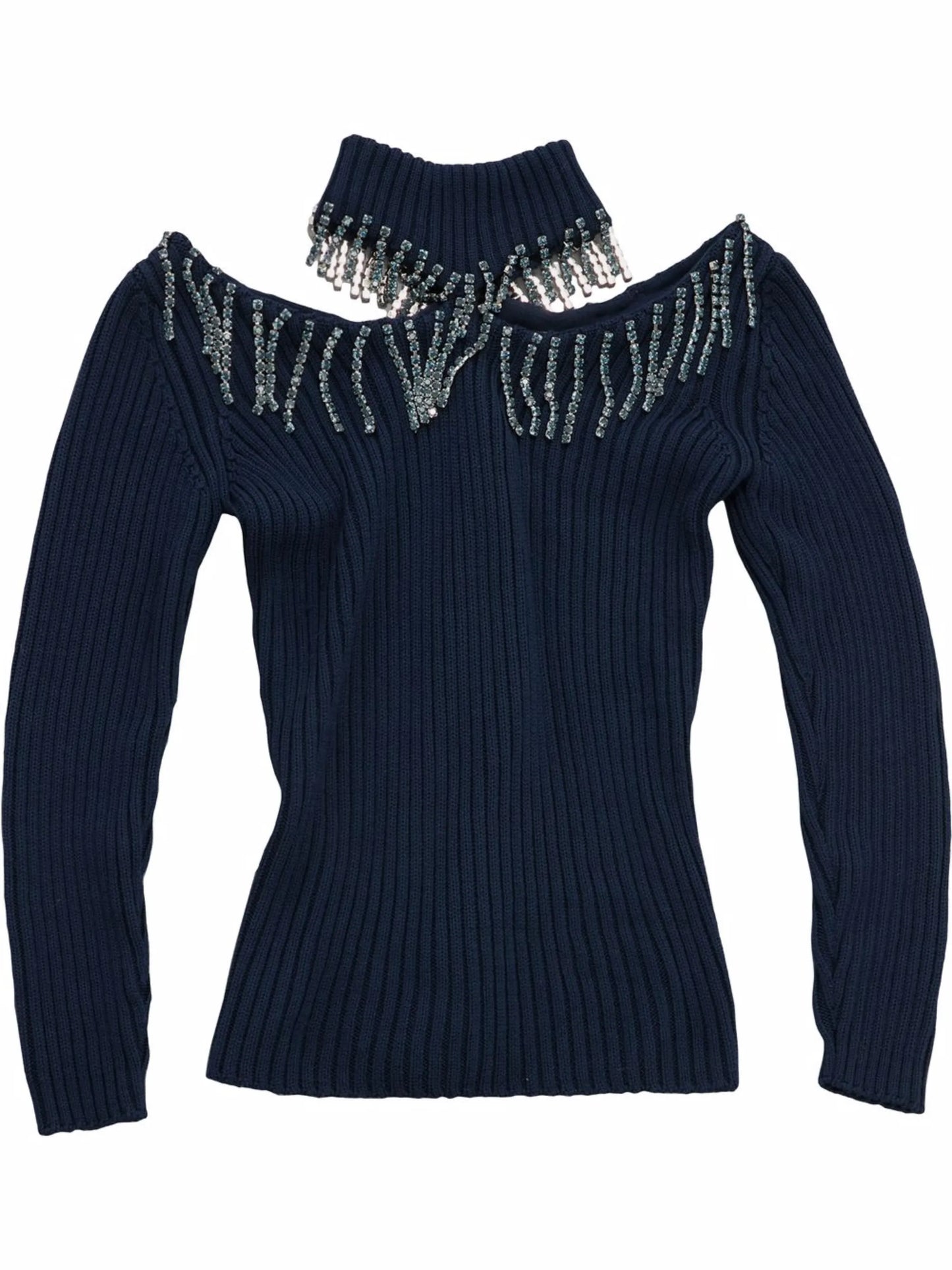 crystal-embellished jumper
