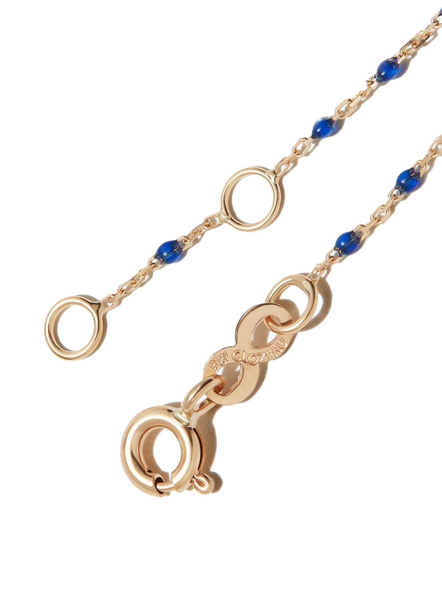 18kt yellow gold heart charm bracelet