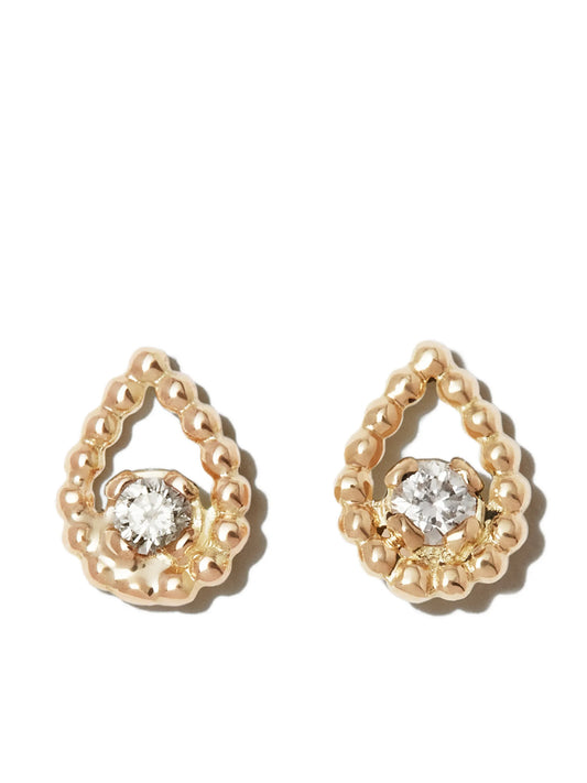 18kt yellow gold teardrop earrings
