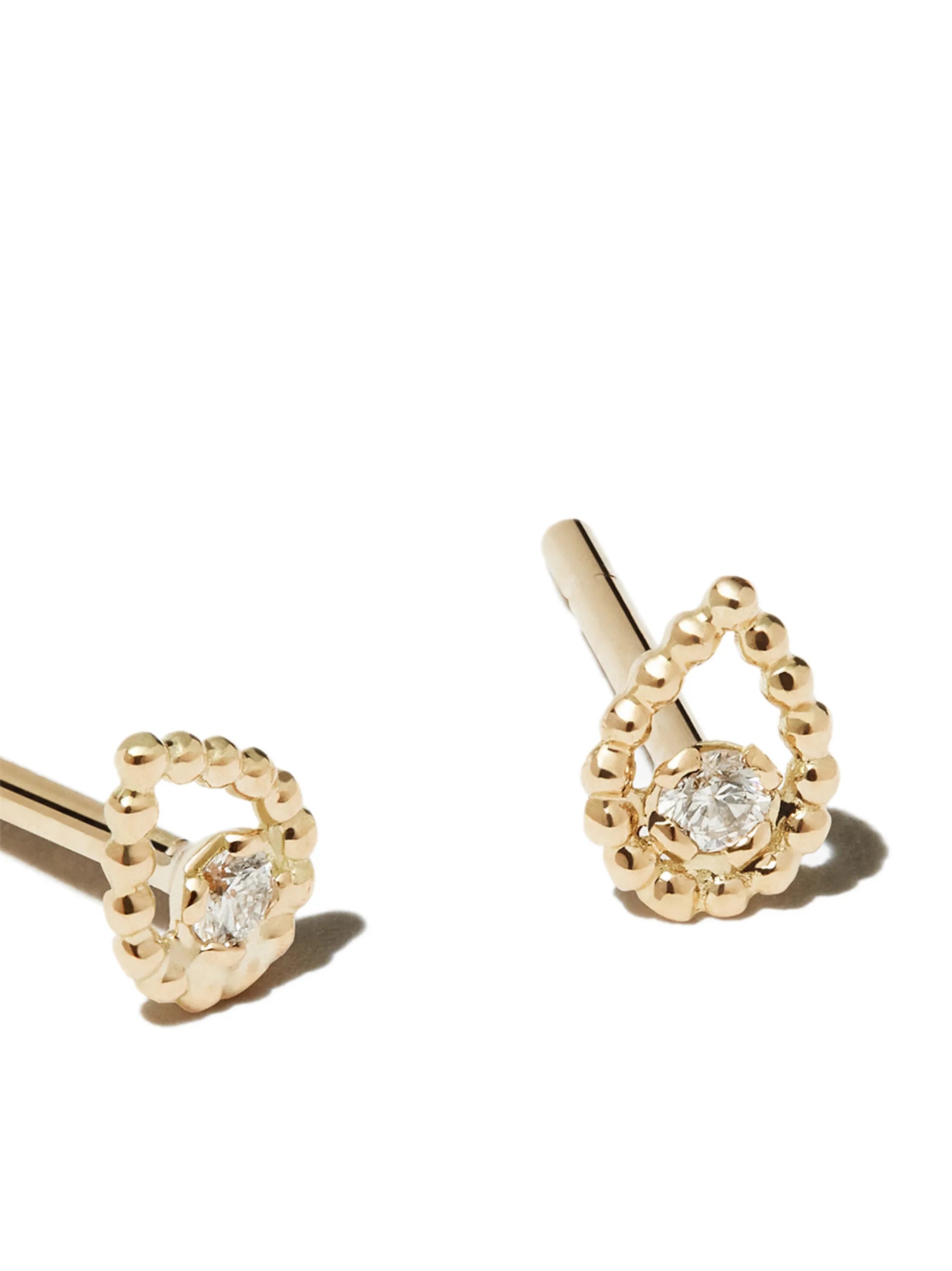 18kt yellow gold teardrop earrings