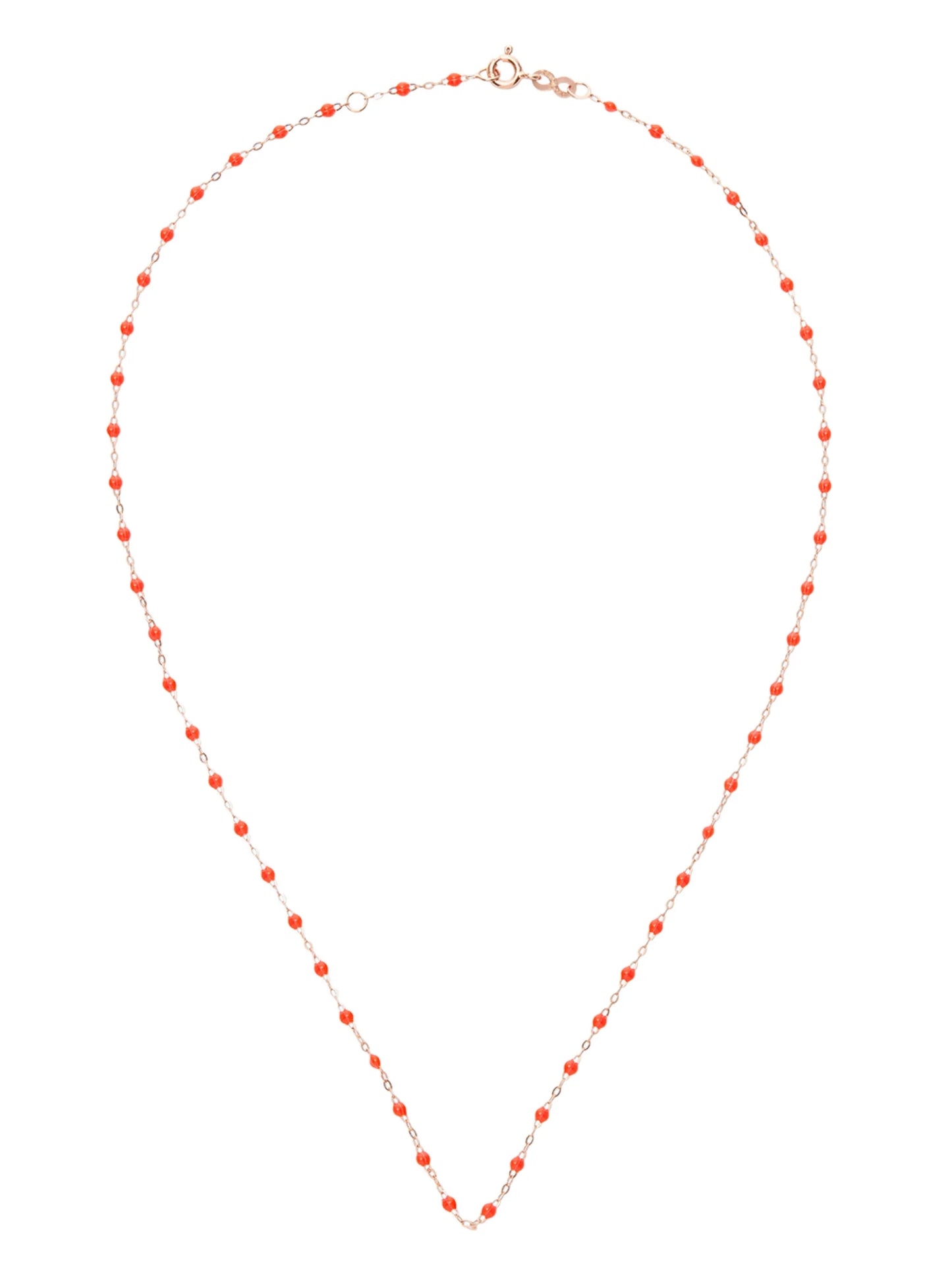 18kt rose gold coral necklace