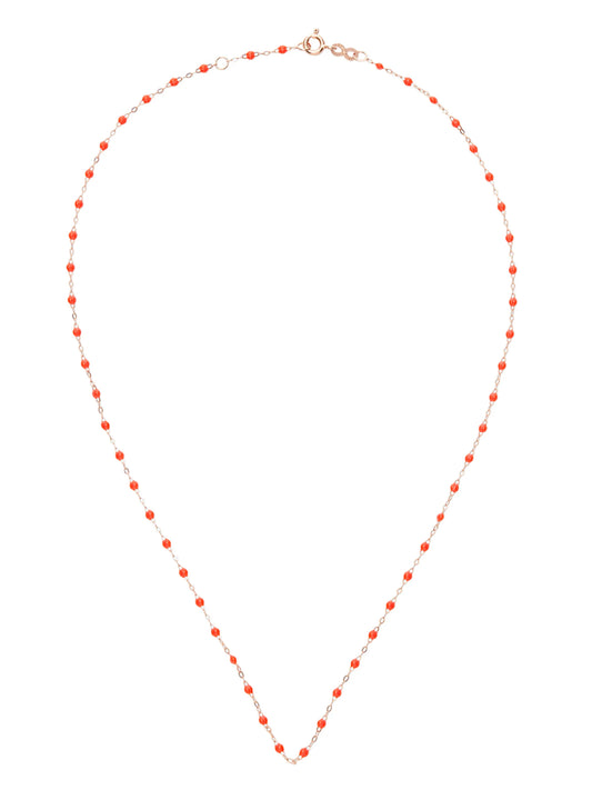18kt rose gold coral necklace
