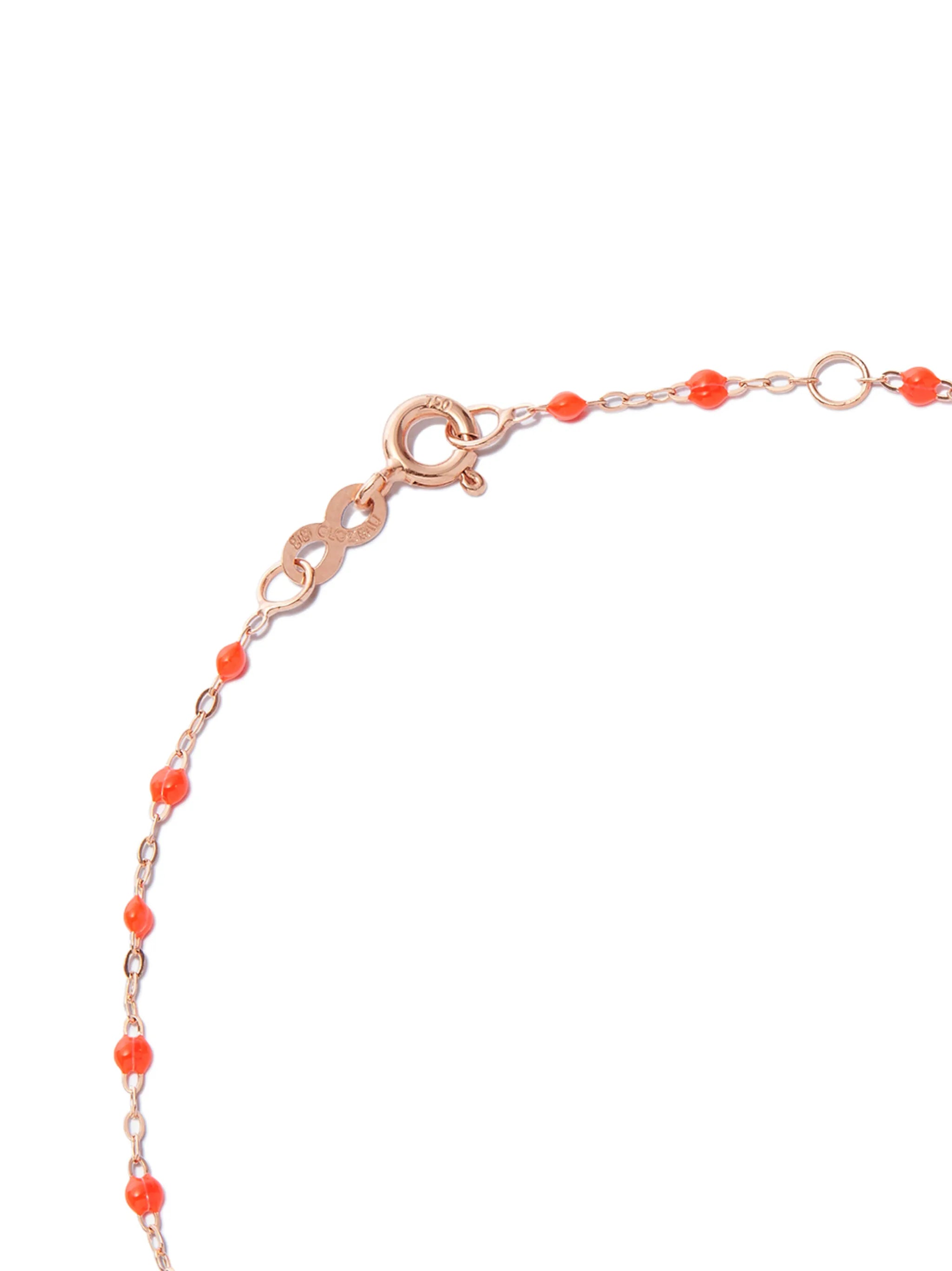 18kt rose gold coral necklace