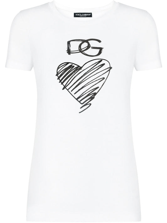 logo-print cotton T-shirt