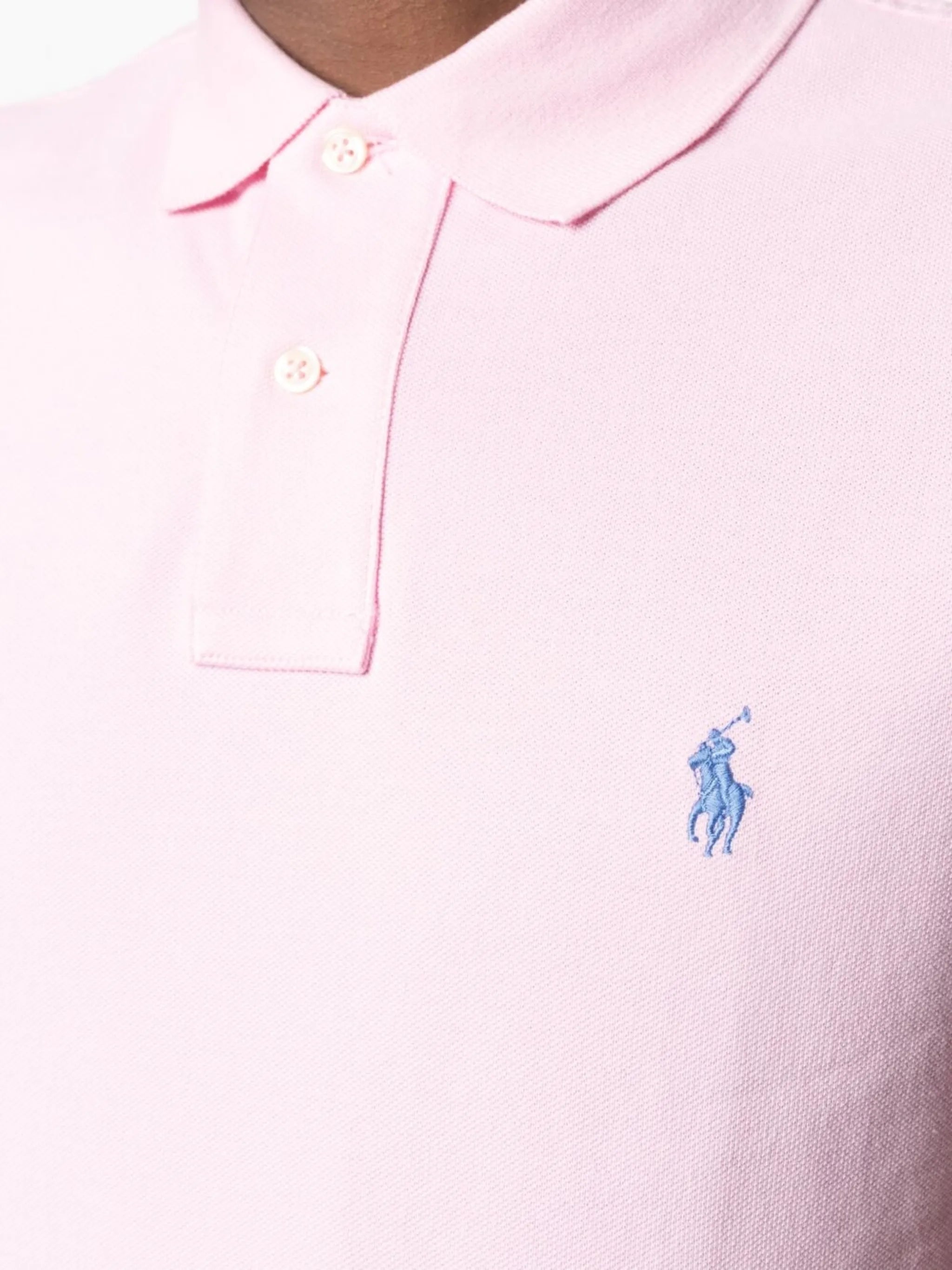 embroidered-logo short-sleeved polo shirt