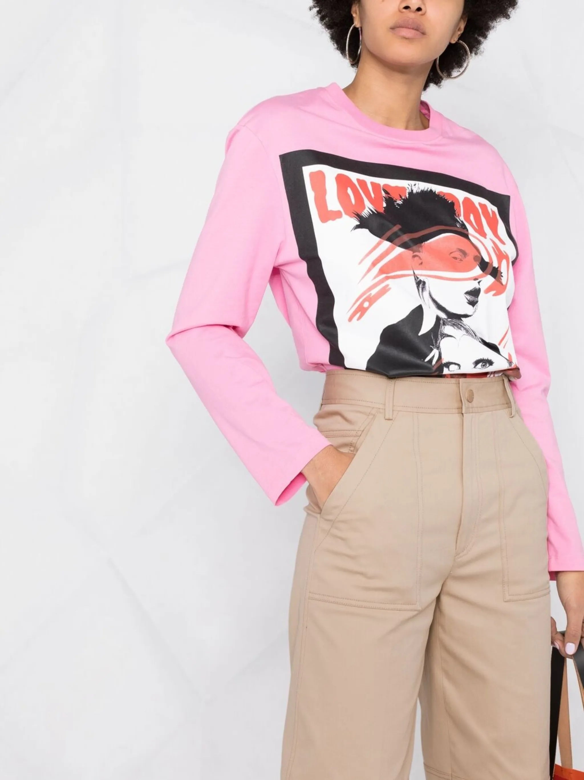 panelled cropped trousers