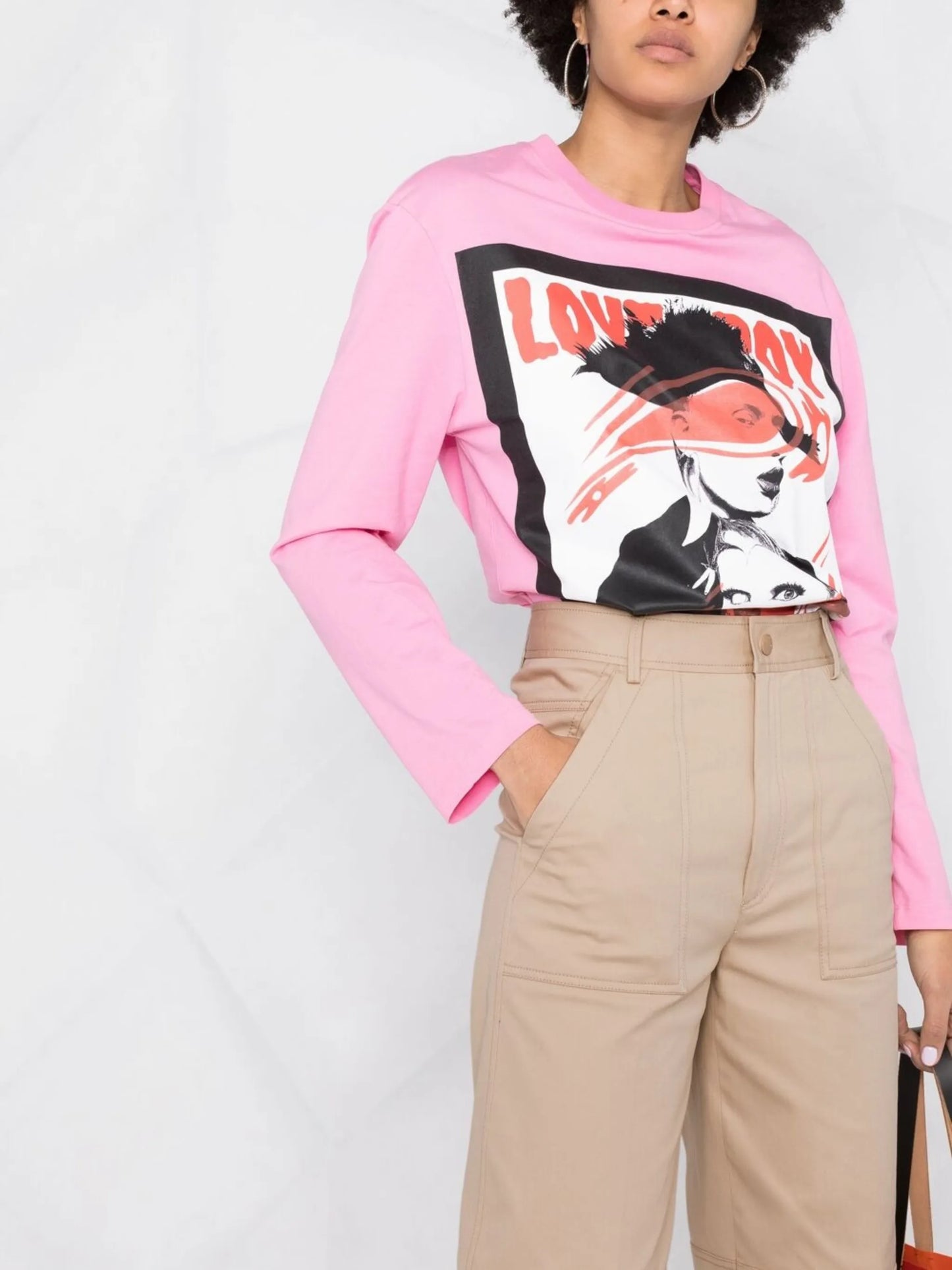 panelled cropped trousers