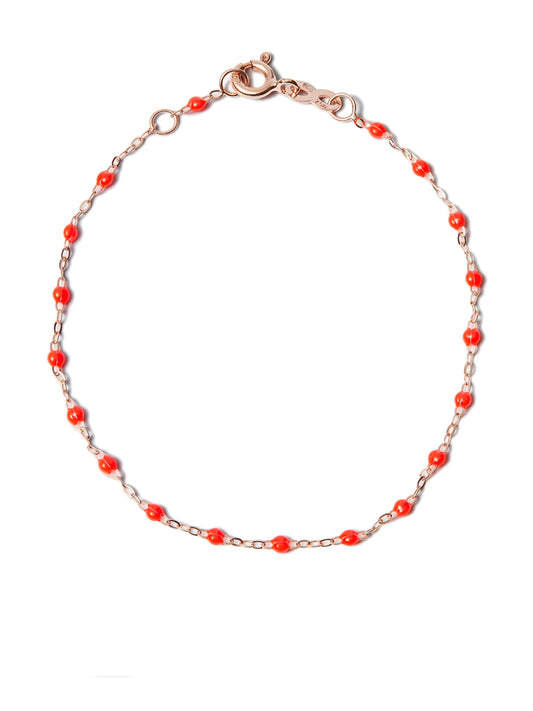 18kt rose gold bead bracelet