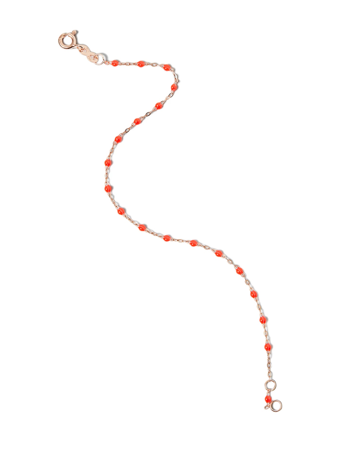 18kt rose gold bead bracelet